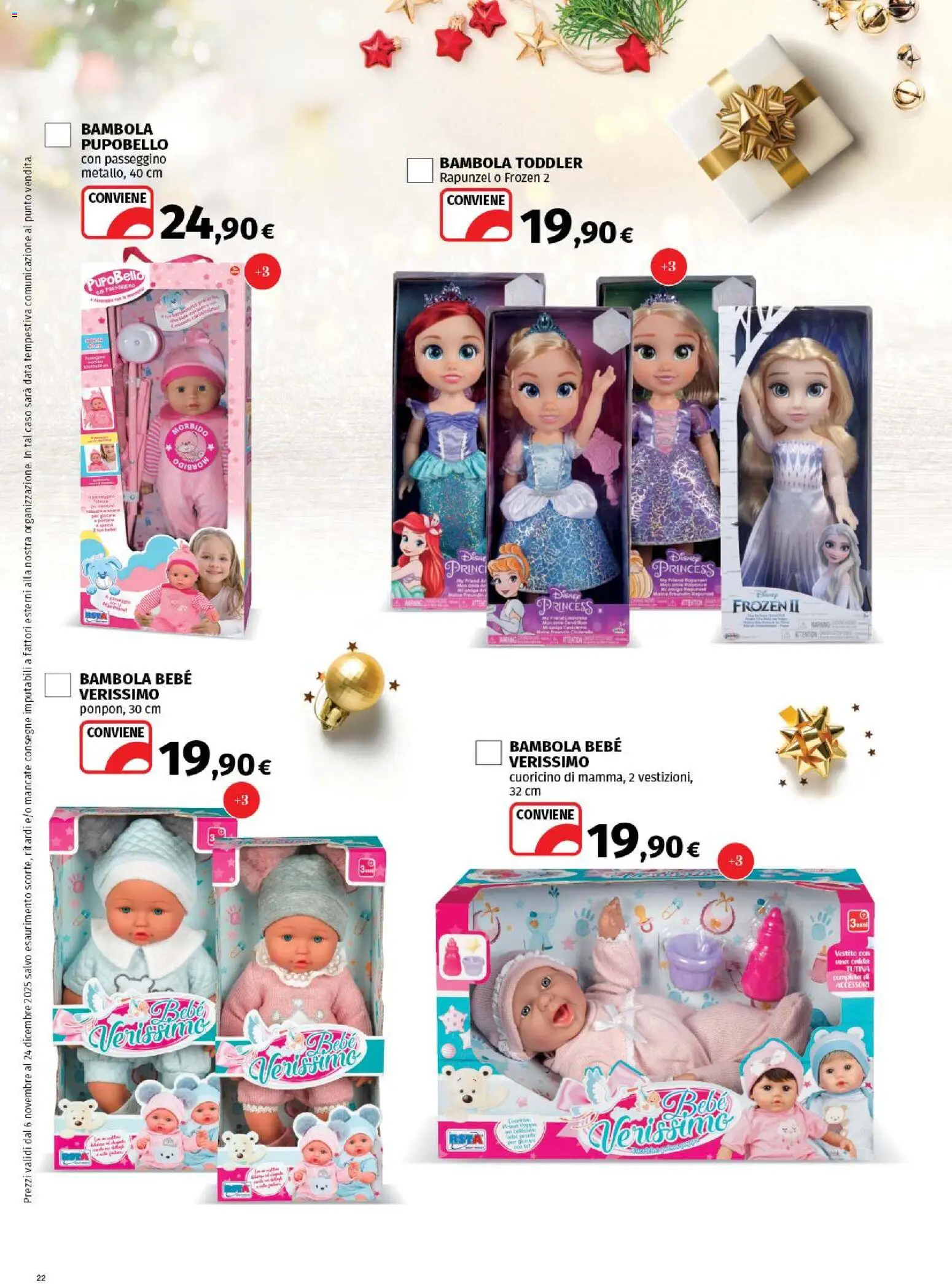 Volantino Ipercoop del 06.11.2025 | Pagina: 22 | Prodotti: Tutina, Vestito, Data, Passeggino