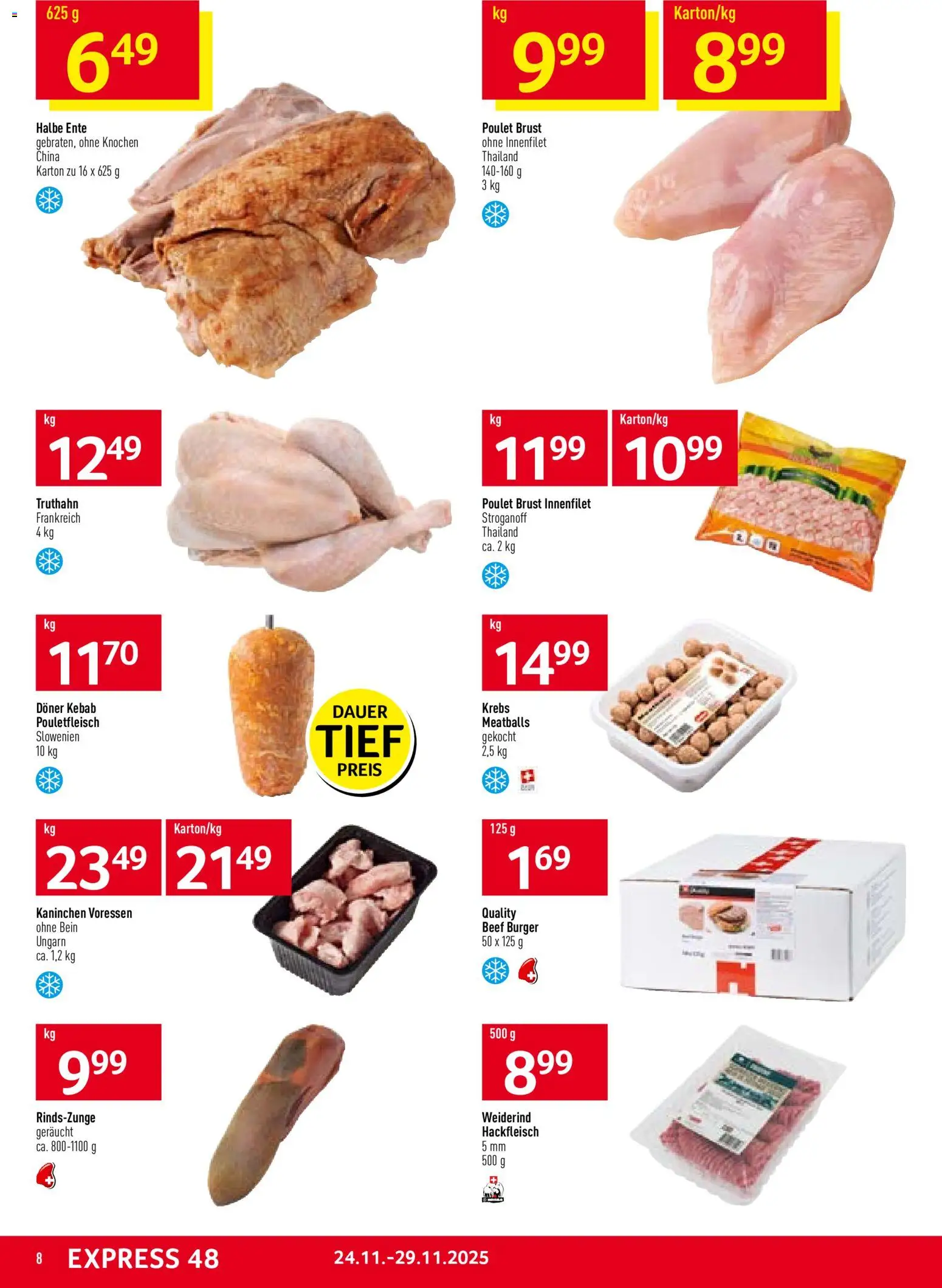 Prodega Aktionen – gültig ab 24.11.2025 | Seite: 8 | Produkte: Burger