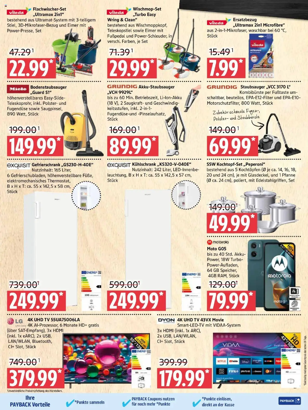 Marktkauf Prospekt 	 - gültig ab dem 18.08.2025 | Seite: 9 | Produkte: Miele, Gefrierschrank, Staubsauger, TV