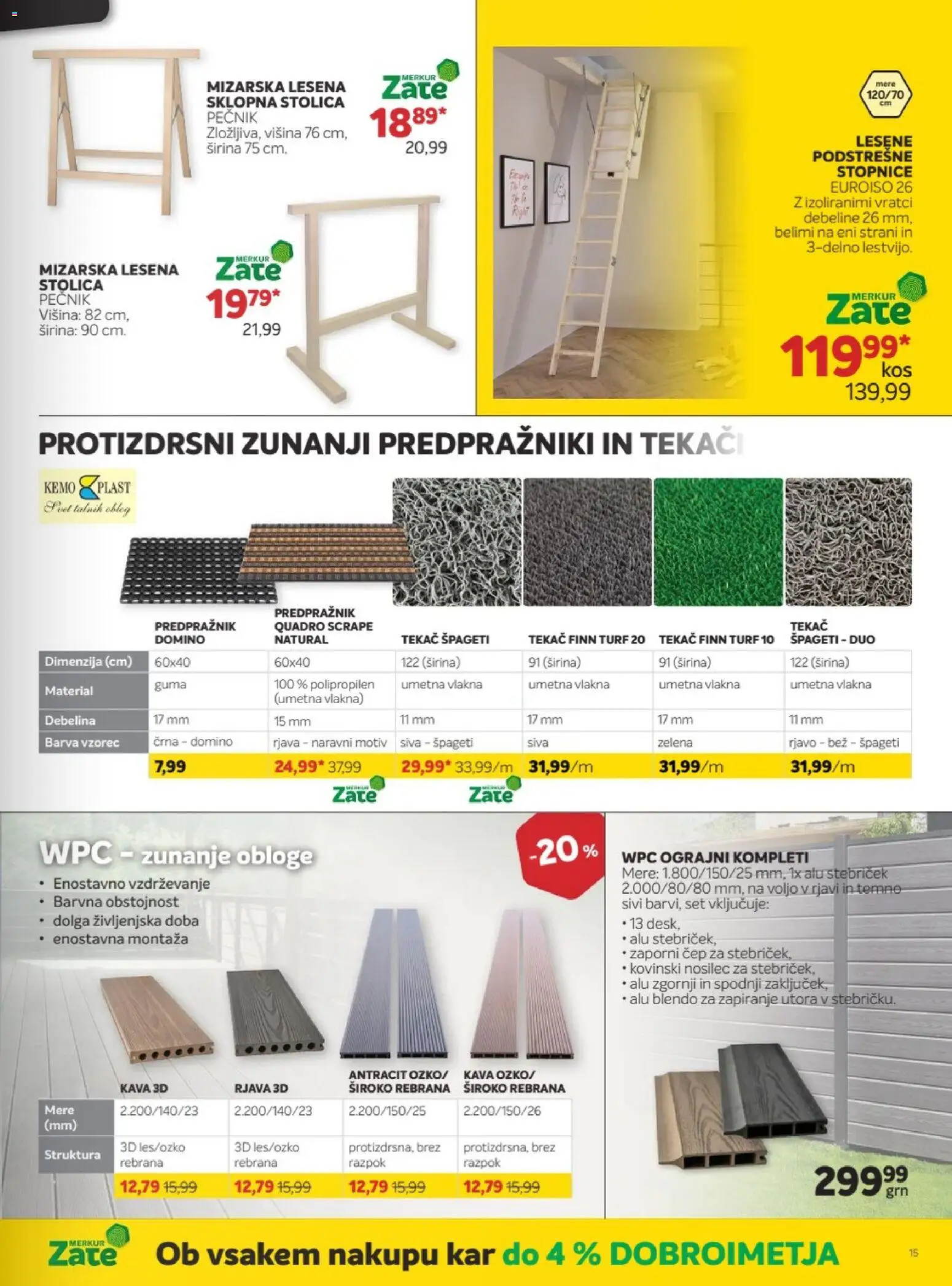 Novi Merkur katalog ponudbe – veljaven od 01.10.2025 | Stran: 15 | Izdelki: Predpraznik, Spageti, Barva, Zelena