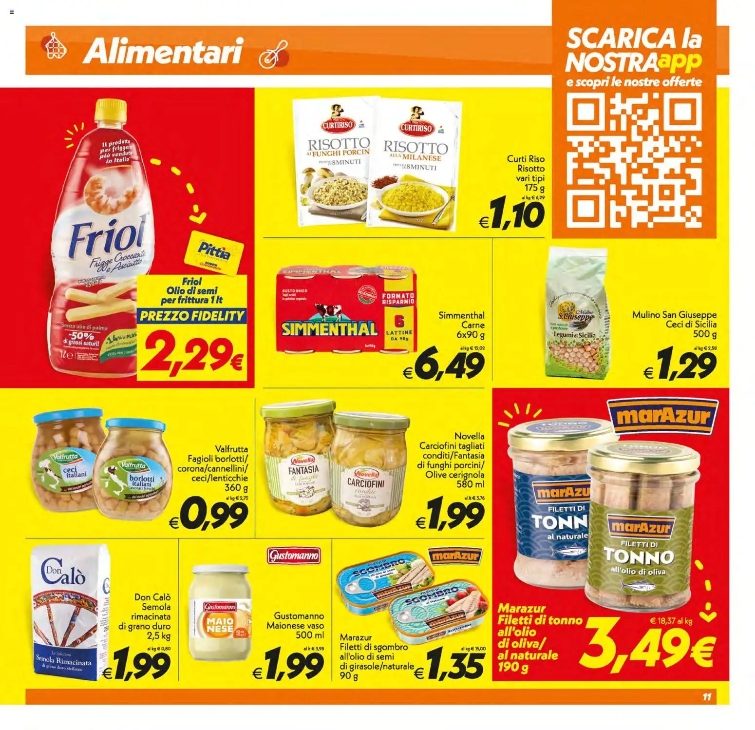 Volantino SuperConveniente del 05.01.2026 | Pagina: 11 | Prodotti: Legumi, Fagioli, Olio, Vaso