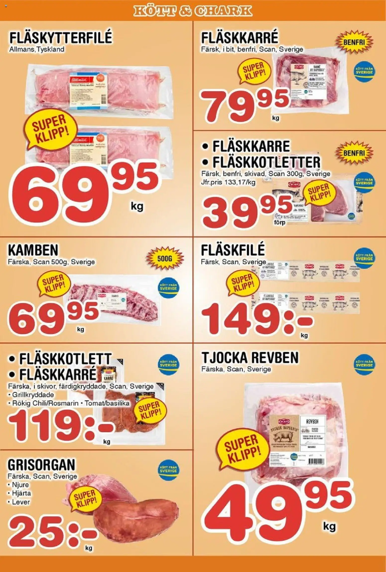 Nya Pulsen reklamblad aktuell från 24.11.2025 | Sida: 4 | Produkter: Fläskytterfilé