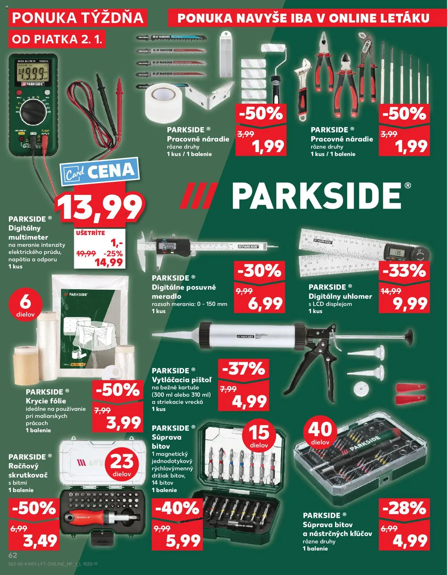 Kaufland SK akciós ujság - amely érvényes a következő dátumtól: 02.01.2026 | Oldal: 62