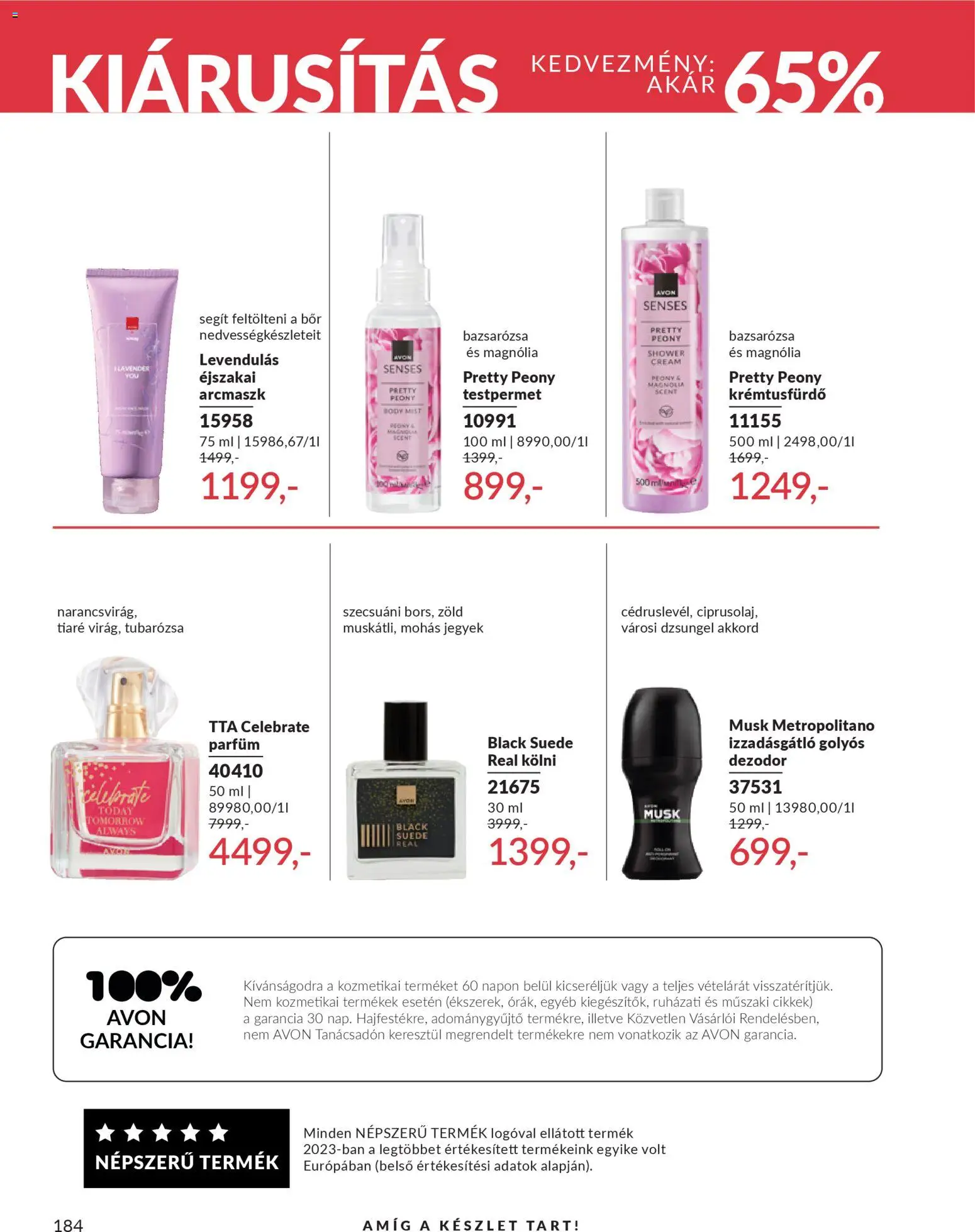 Avon akciós ujság - amely érvényes a következő dátumtól: 01.11.2025 | Oldal: 190