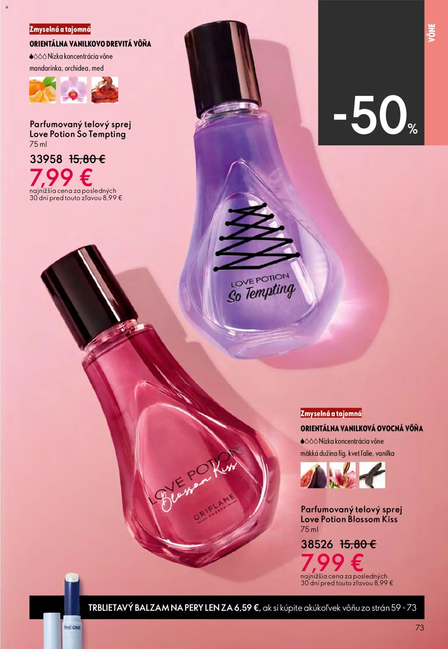Nové Oriflame akcie – leták je platný od 15.04.2026 | Strana: 73 | Produkty: Med