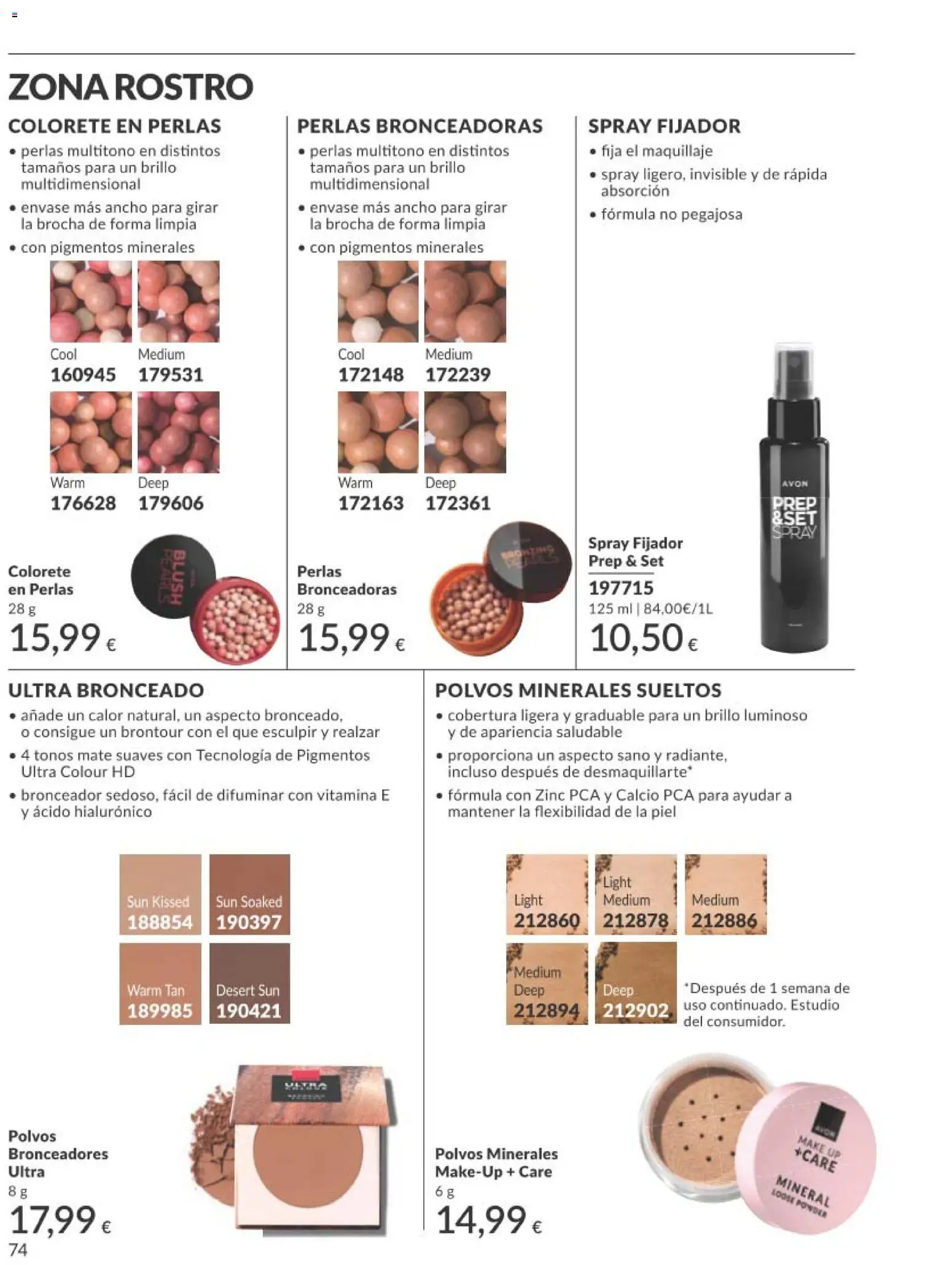 Catálogo AVON campaña 11 Black Friday │ válido desde el 01.11.2025 | Página: 74 | Productos: Maquillaje, Bronceador, Colorete, Brocha