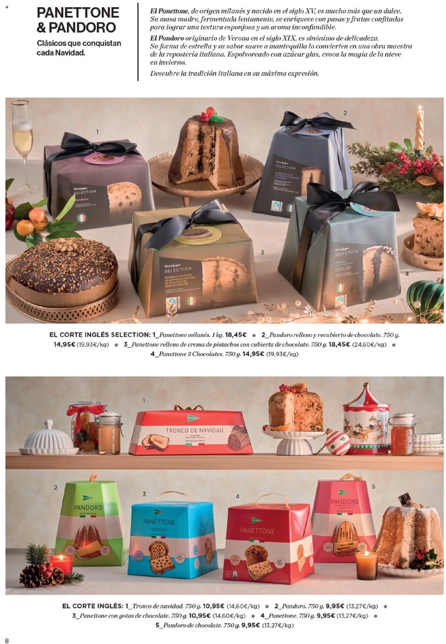 Hipercor - Dulces de Navidad │ válido desde el 20.11.2025 | Página: 8 | Productos: Chocolate, Crema, Συσκευή ροής