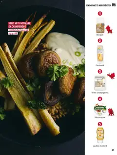 Zachte mosterd, Zachte mosterd ingredient for cooking. - Voorbeeld van een folder van Delhaize, geldig van 23.01.2026 | Pagina: 47 | Producten: Koktelcseresznye, Gyors rizs