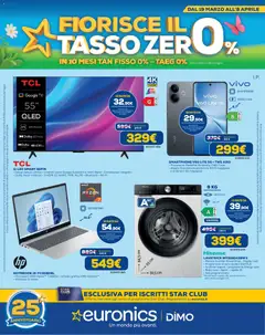 Anteprima del volantino Euronics volantino Fiorisce Il Tasso Zero valido a partire dal 19.03.2026