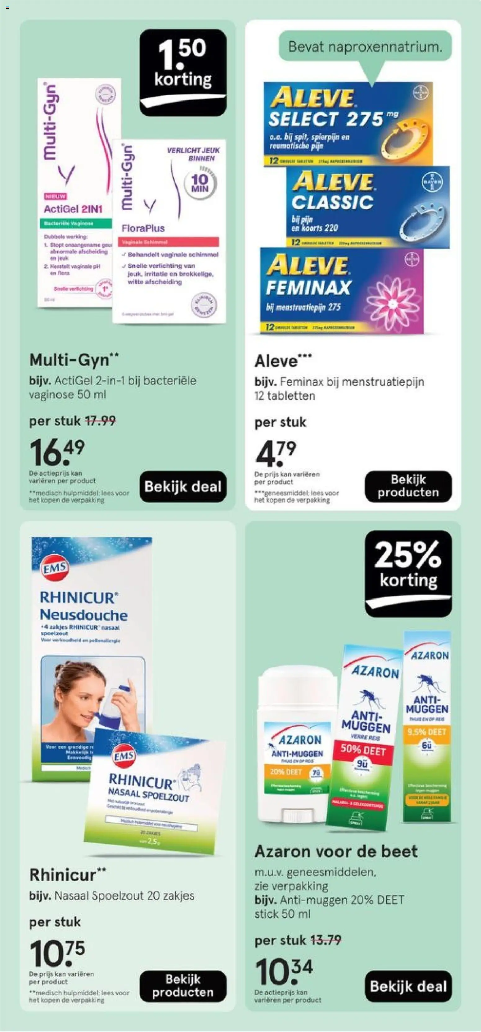 {H1} | Pagina: 51 | Producten: Kan, Verlichting, Aleve