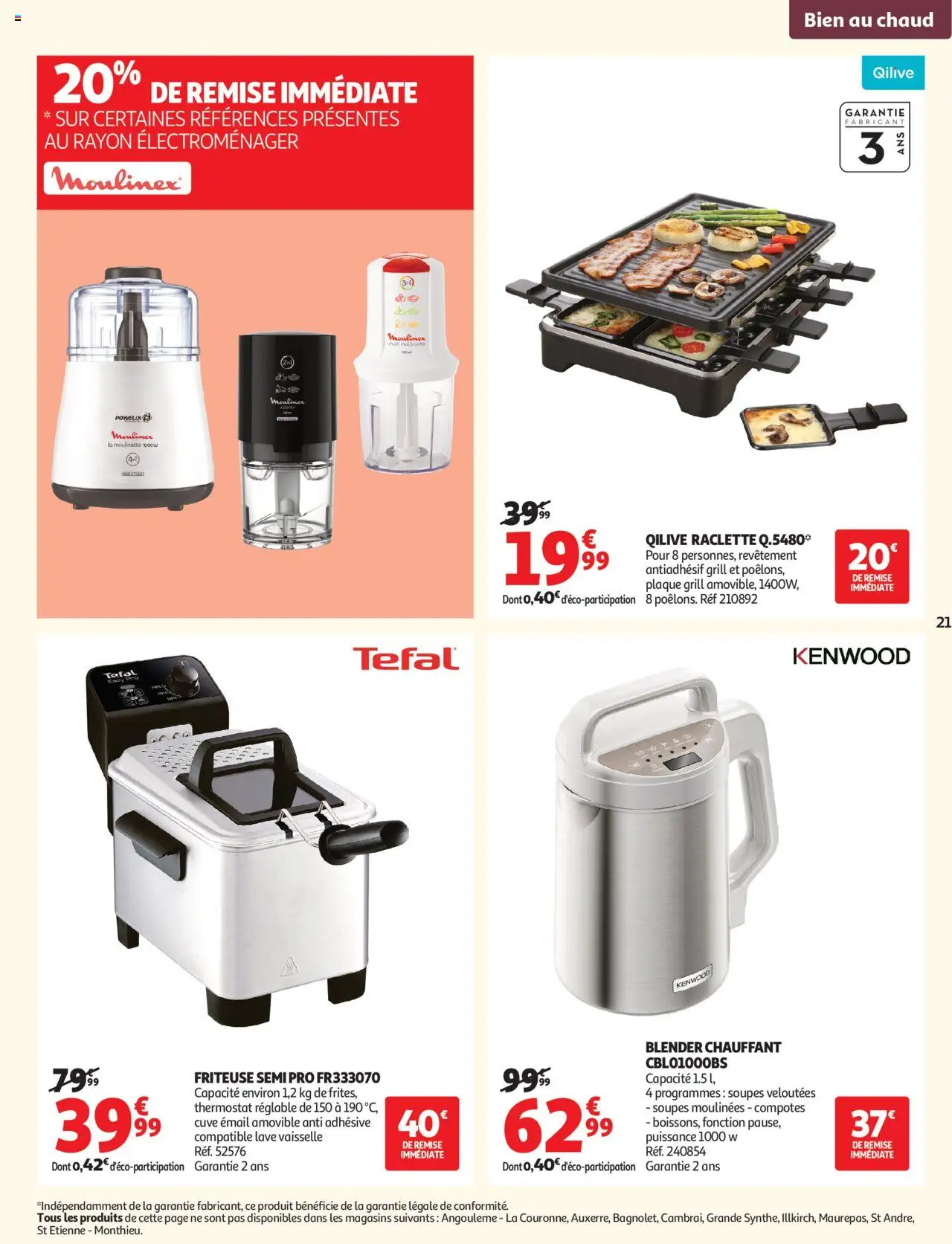 {H1} | Page: 22 | Produits: Grill, Friteuse, Raclette, Blender chauffant