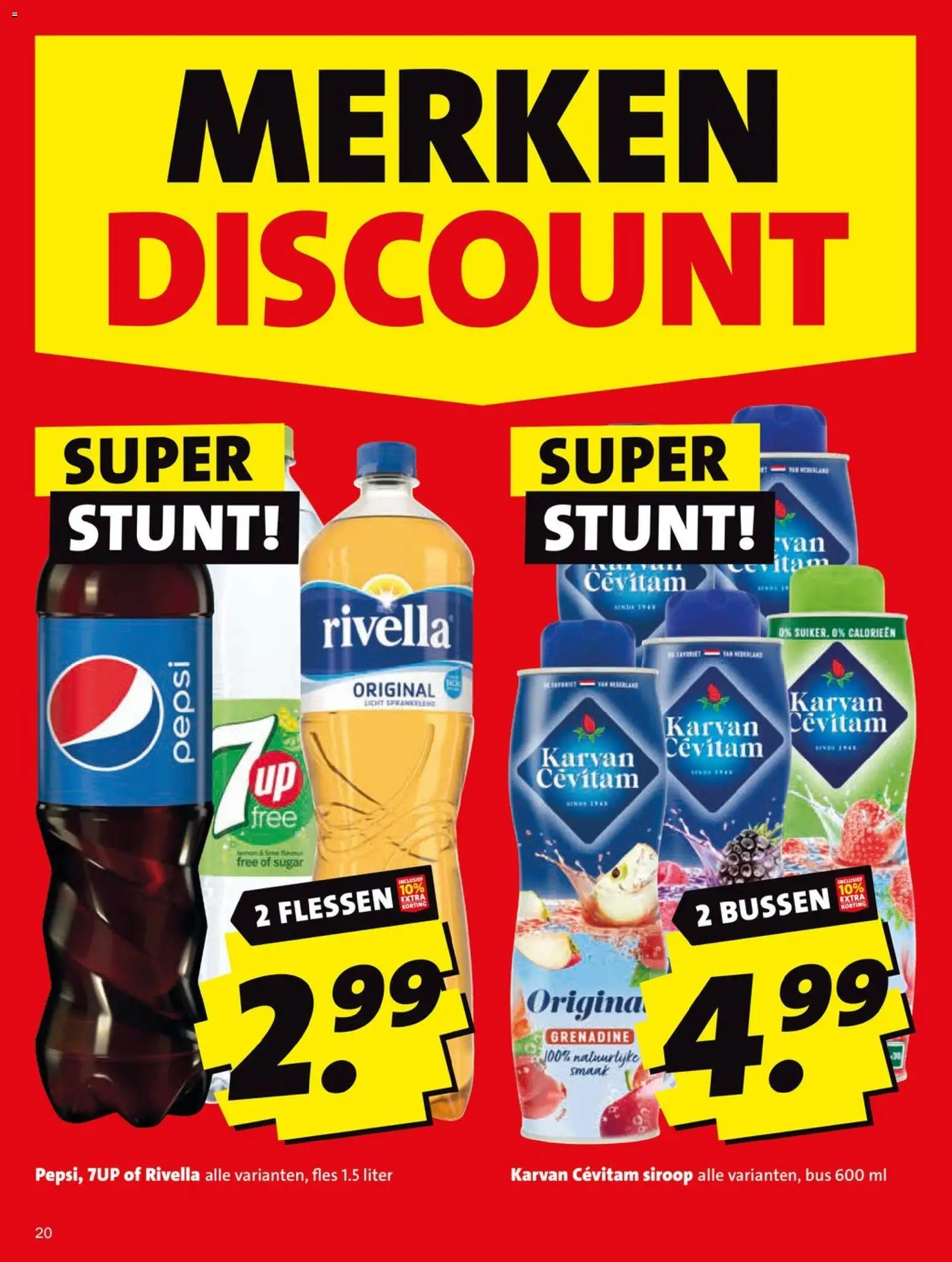 {H1} | Pagina: 20 | Producten: Fles, Pepsi, 7up