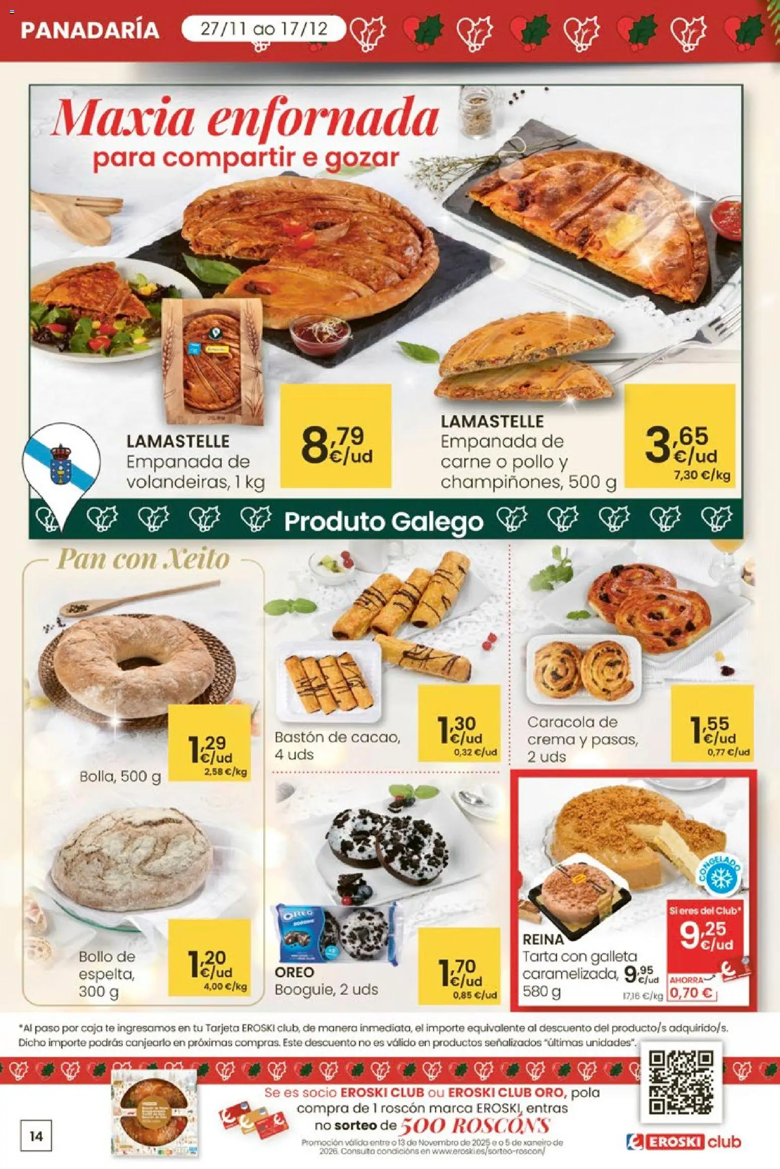 Eroski - Center │ válido desde el 27.11.2025 | Página: 14 | Productos: Crema, Té, Bastón, Caja