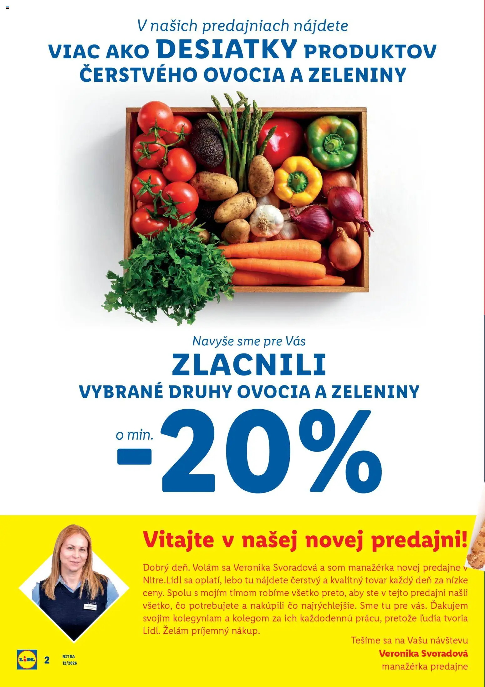 Nové Lidl akcie – leták je platný od 16.03.2026 | Strana: 2 | Produkty: Ovocie