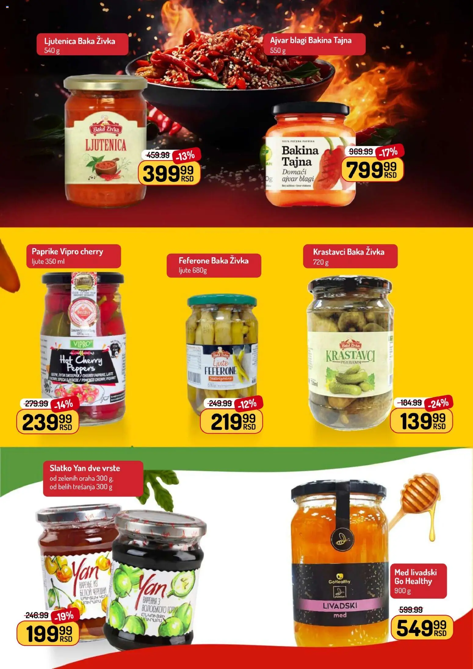 Aman katalog - važi od 19.01.2026 | Strana: 20 | Proizvode: Ajvar, Krastavci, Pečena paprika, Ljutenica