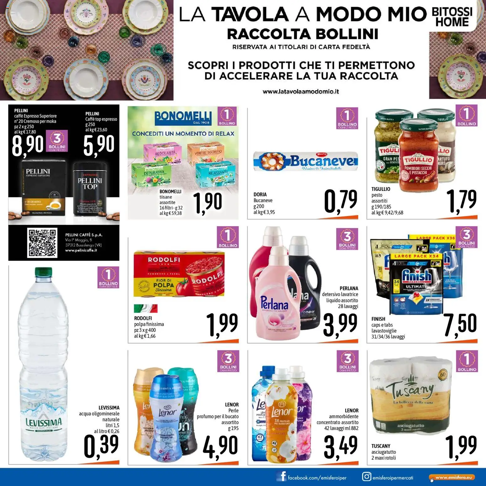 Volantino Emisfero del 27.11.2025 | Pagina: 17 | Prodotti: Ammorbidente, Pomodori, Pesto, Asciugatutto