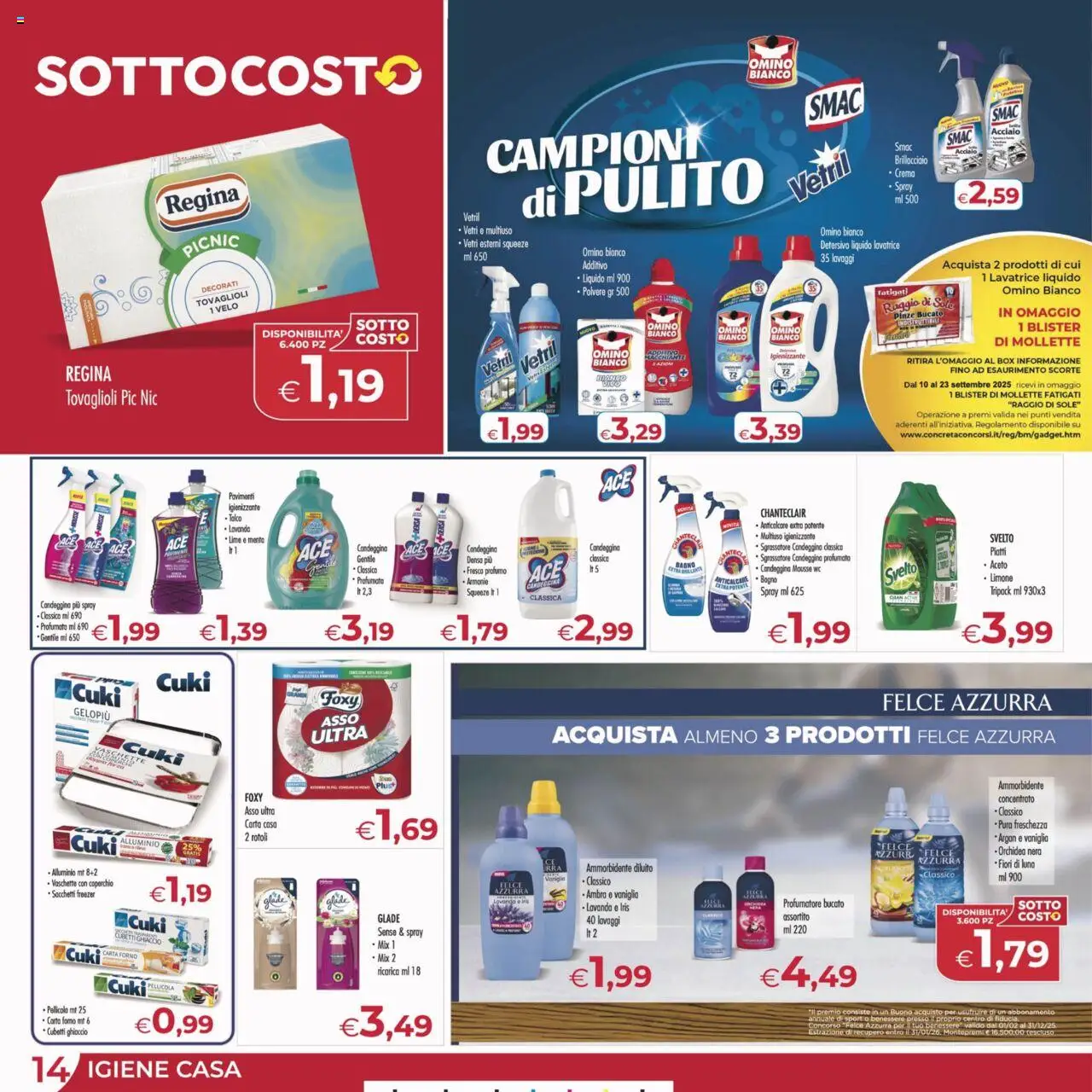 Volantino MerSi Supermercati del 10.09.2025 | Pagina: 14 | Prodotti: Lime, Lavatrice, Lavanda, Bagno