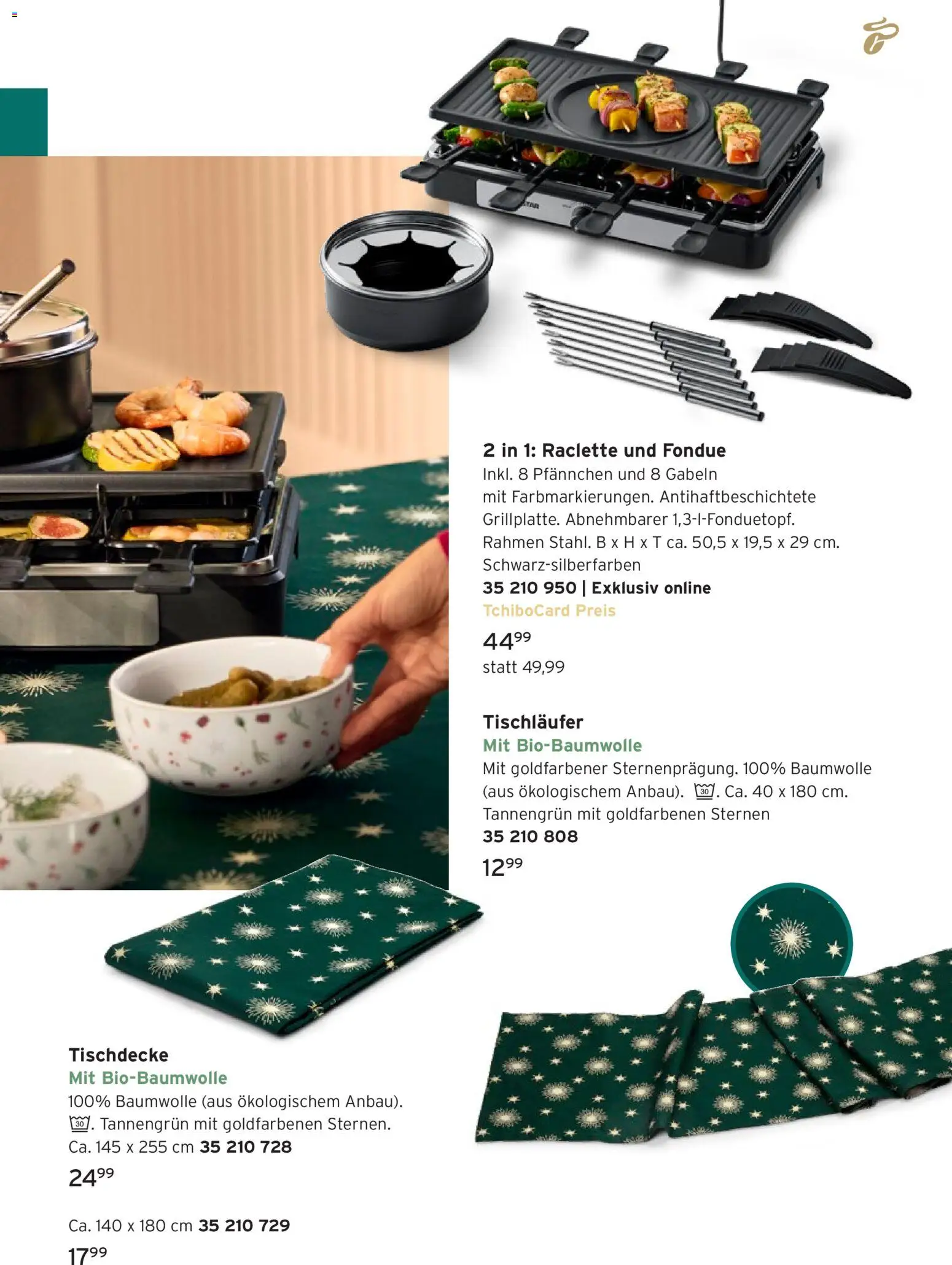 Prospekt Tchibo Gaumenfreude – gültig ab 03.12.2025 | Seite: 19 | Produkte: Raclette, Fondue
