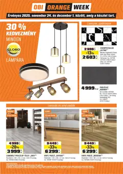 OBI Orange Week - amely érvényes a következő dátumtól: 24.11.2025 | Oldal: 2 | Termékek: Padlólap, Vinyl padló, Falicsempe