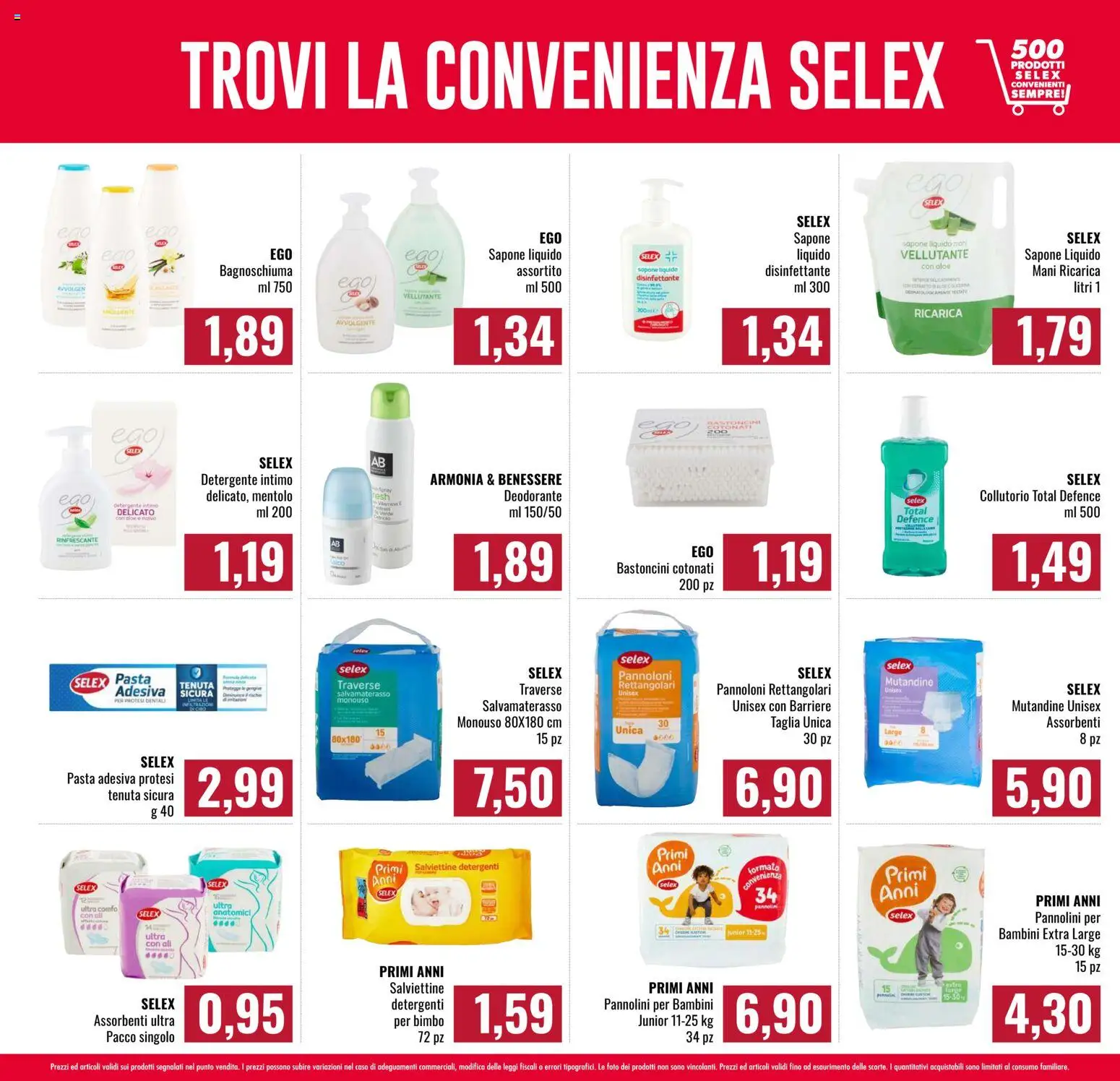 Volantino Famila del 26.02.2026 | Pagina: 13 | Prodotti: Sapone, Detergente intimo, Detergente, Mutandine