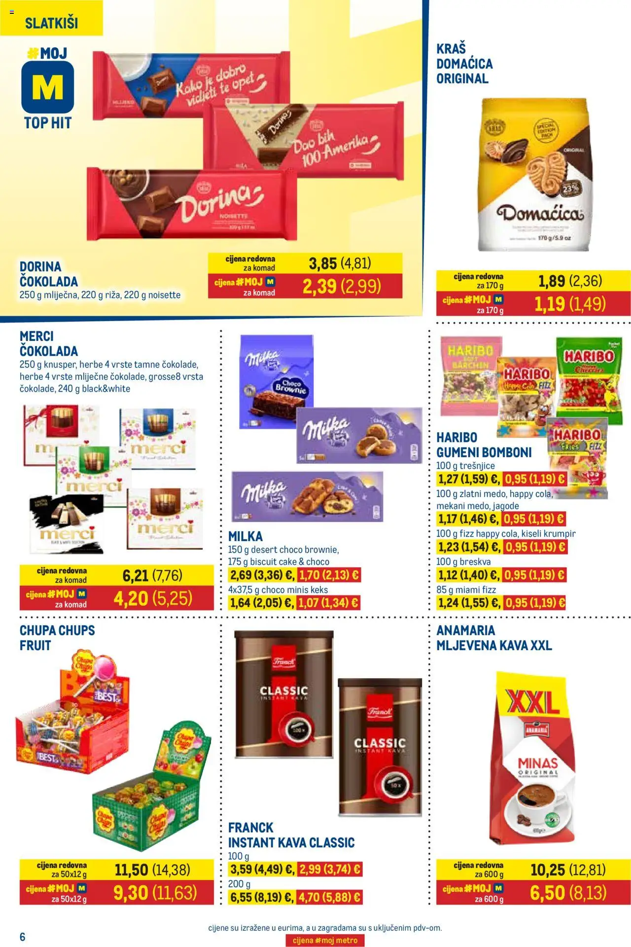 Metro katalog | vrijedi od 01.10.2025 | Stranica: 6 | Proizvodi: Čokolada, Bomboni, Breskva, Milka