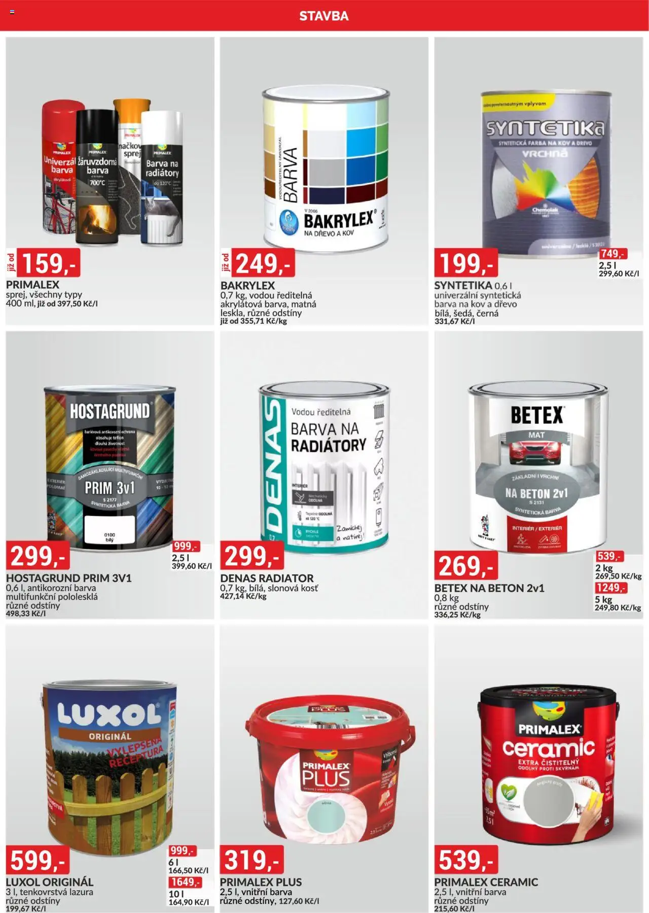 BAUMAX leták od 01.10.2025 | Strana: 26 | Produkty: Primalex, Radiátor, Luxol