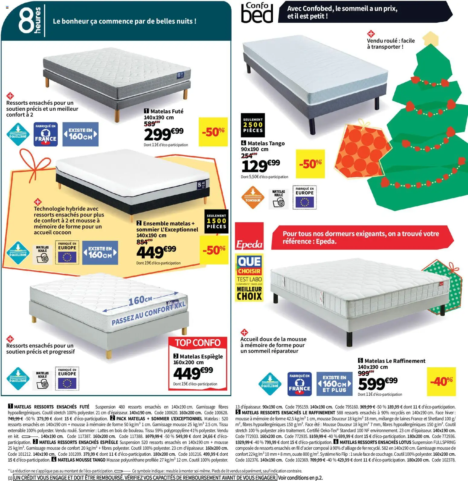 {H1} | Page: 58 | Produits: Mousse, Lit, Matelas, Sommier