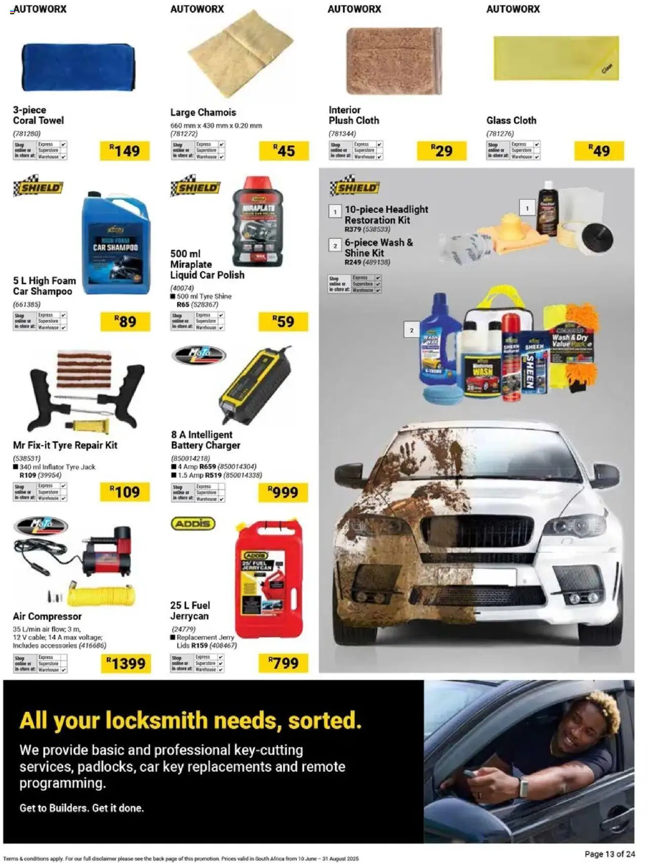 Builders - It's Tools That Can Keep Up Day │ valid from 10.06.2025 | Page: 13 | Products: Battery, Compressor, Towel, Foam