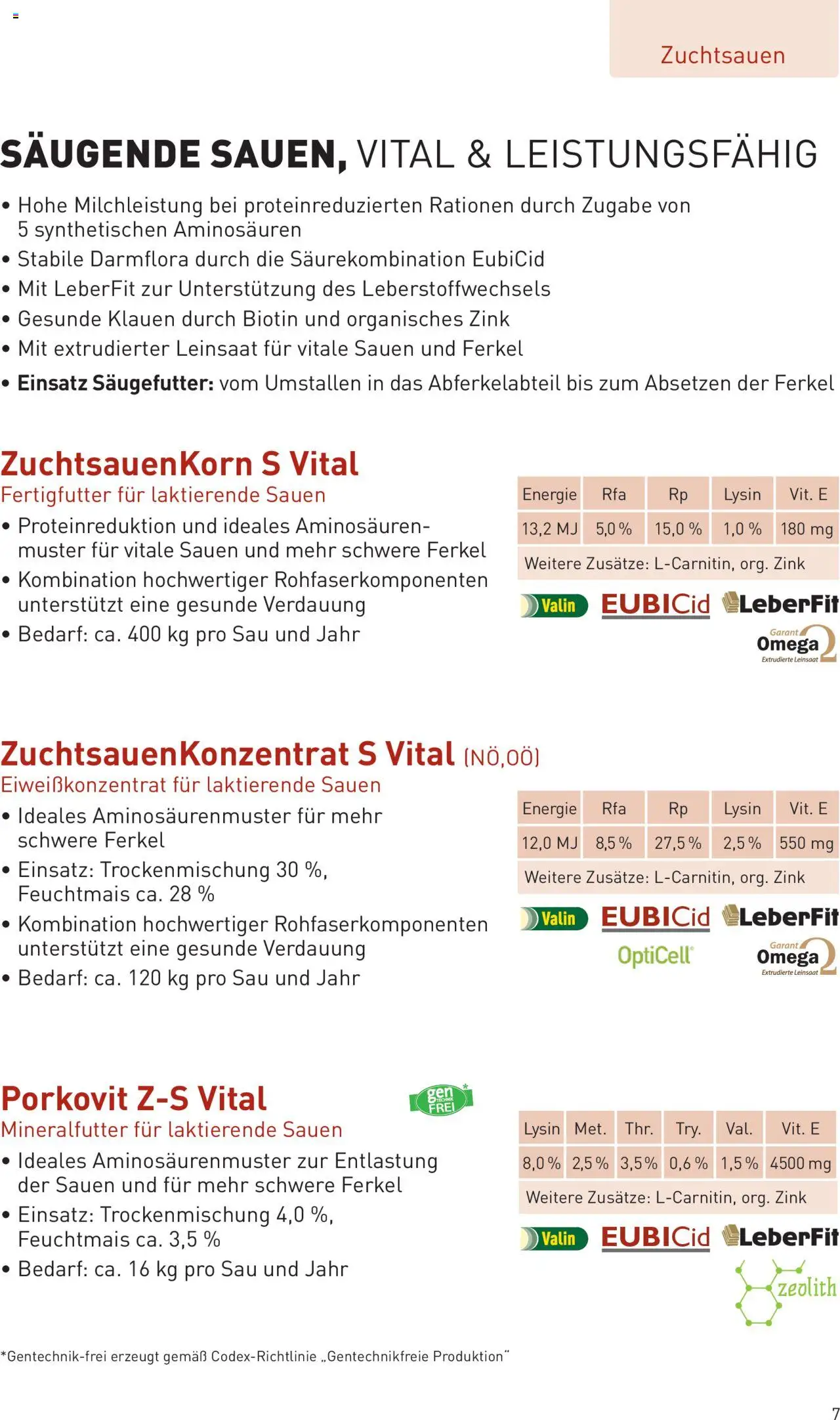 Lagerhaus Prospekt Zuchtsau & Ferkel gültig ab 14.03.2025 | Seite: 7