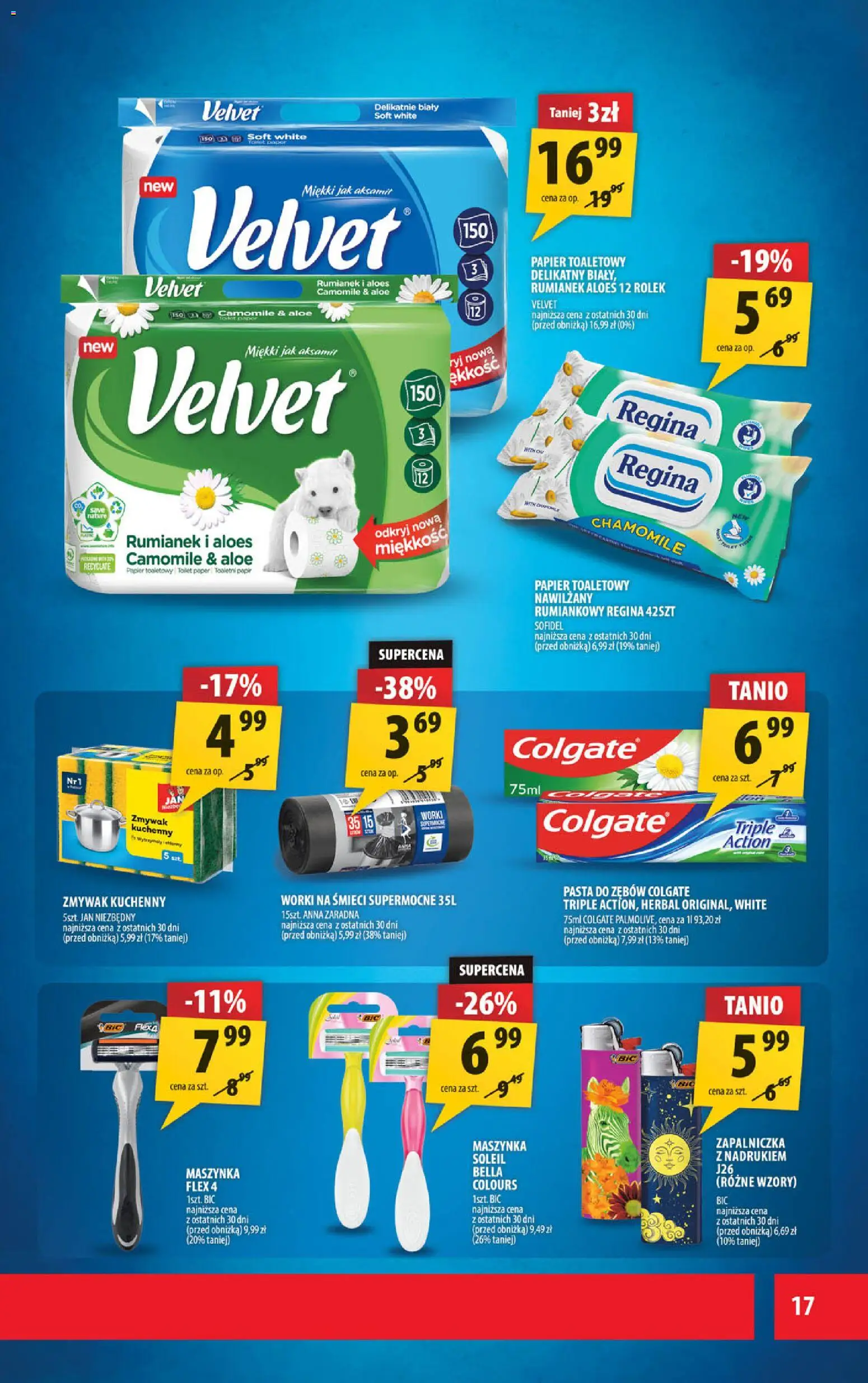 Arhelan Gazetka od 30.01.2026 | Strona: 17 | Produkty: Papier toaletowy, Aloes, Pasta do zębów