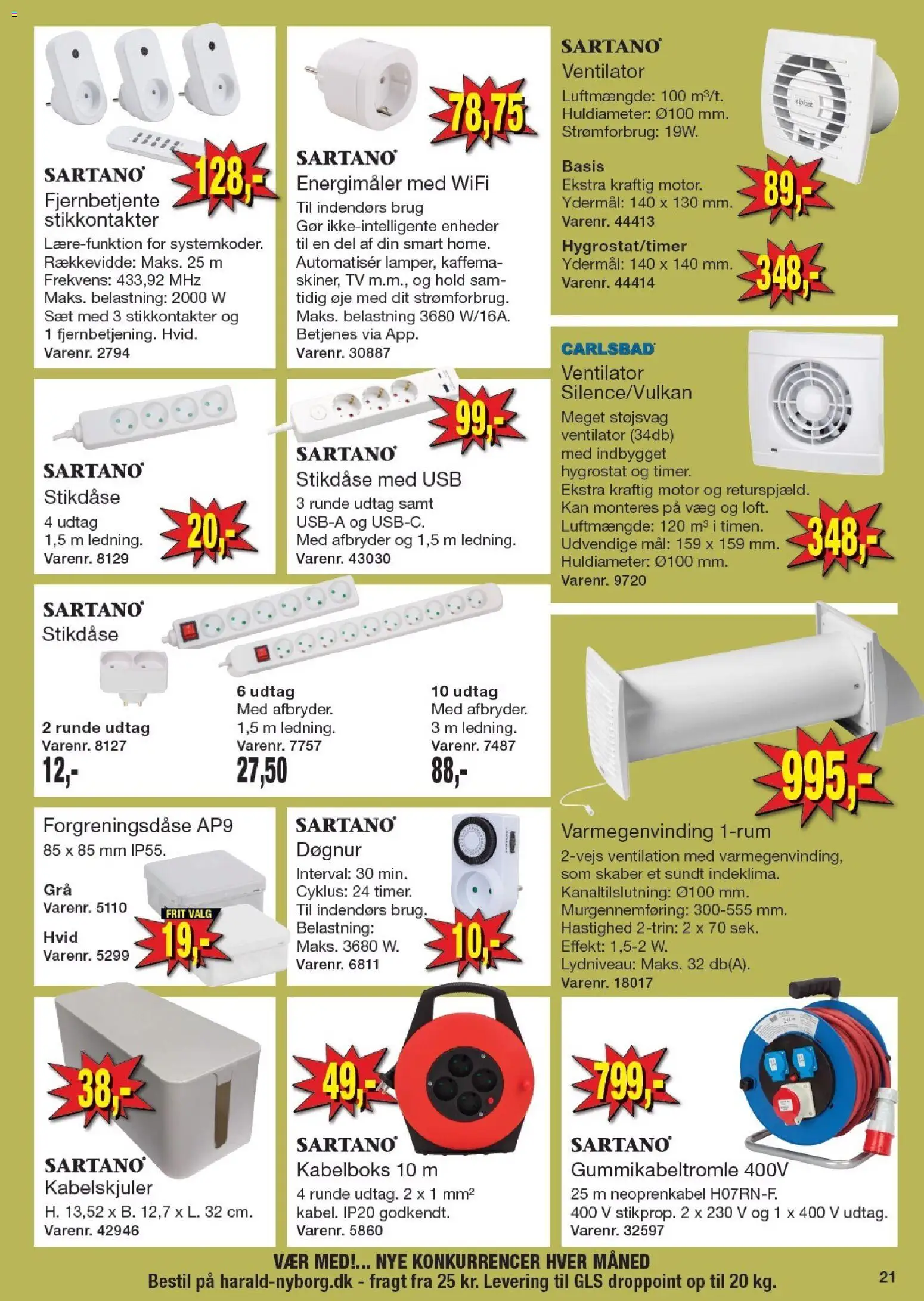 Harald Nyborg tilbudsavis – gyldig fra 08.01.2026 | Side: 23 | Produkter: USB, TV, Ventilator, Søm