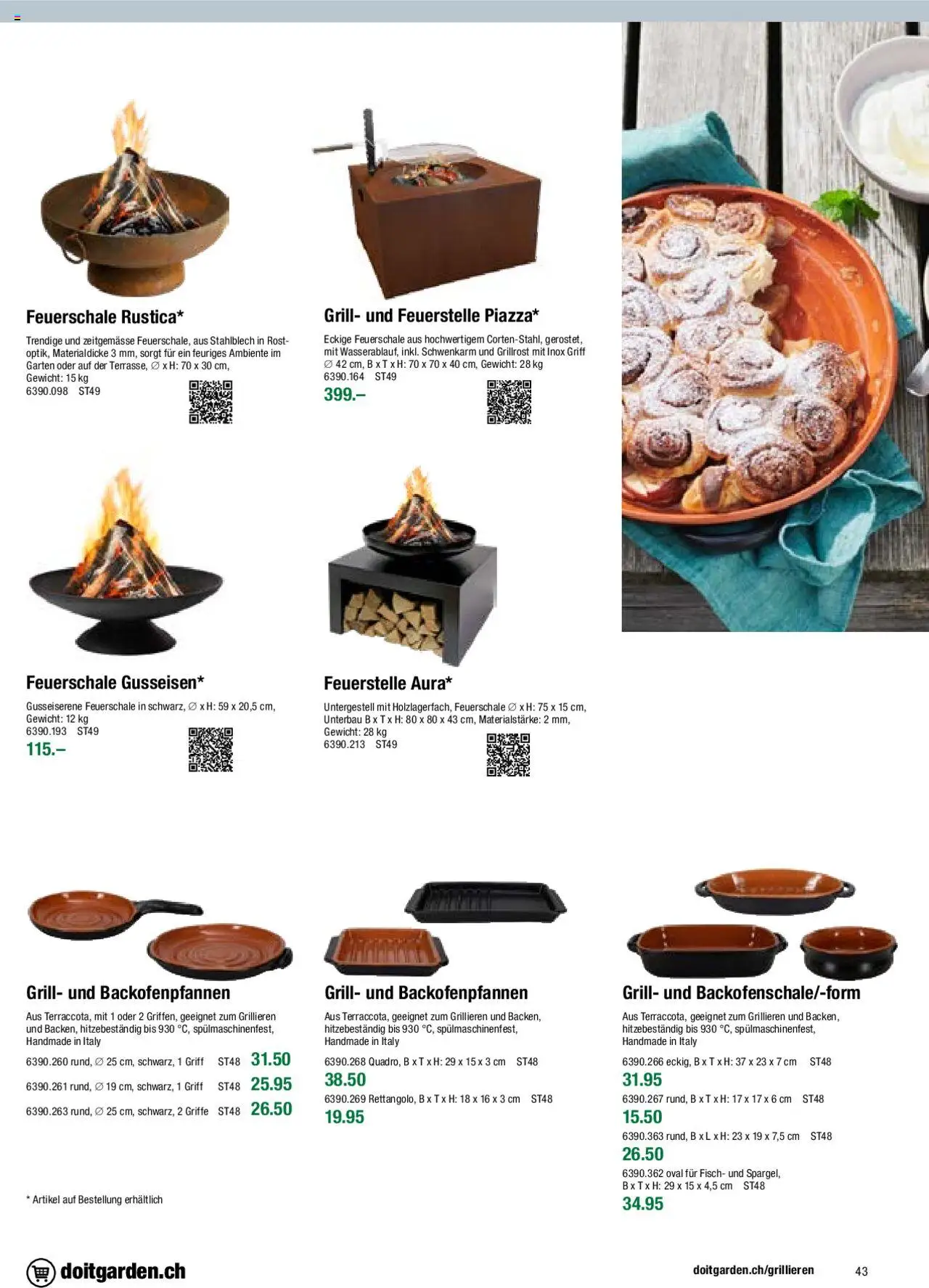 DO IT+GARDEN MIGROS Aktionen Grill  ab 26.02.2024 | Seite: 43 | Produkte: Fisch, Gewicht, Grill