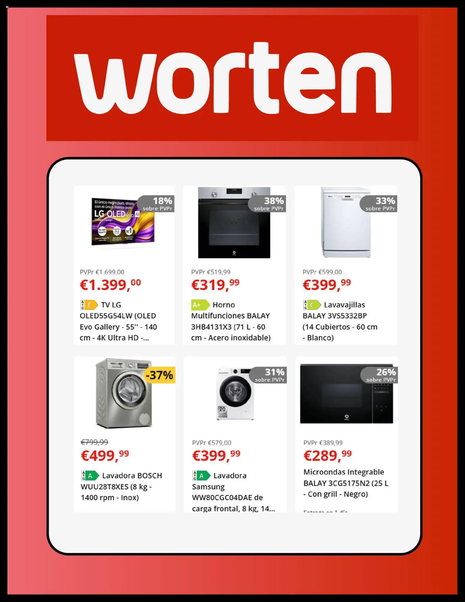 Worten folleto │ válido desde el 13.01.2026 | Página: 4 | Productos: Lavadora, Horno, Lavavajillas