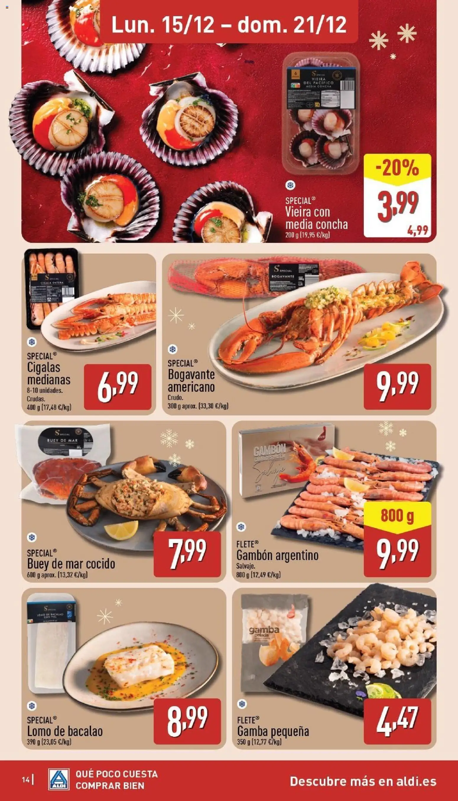 Aldi folleto Península │ válido desde el 15.12.2025 | Página: 14 | Productos: Gamba