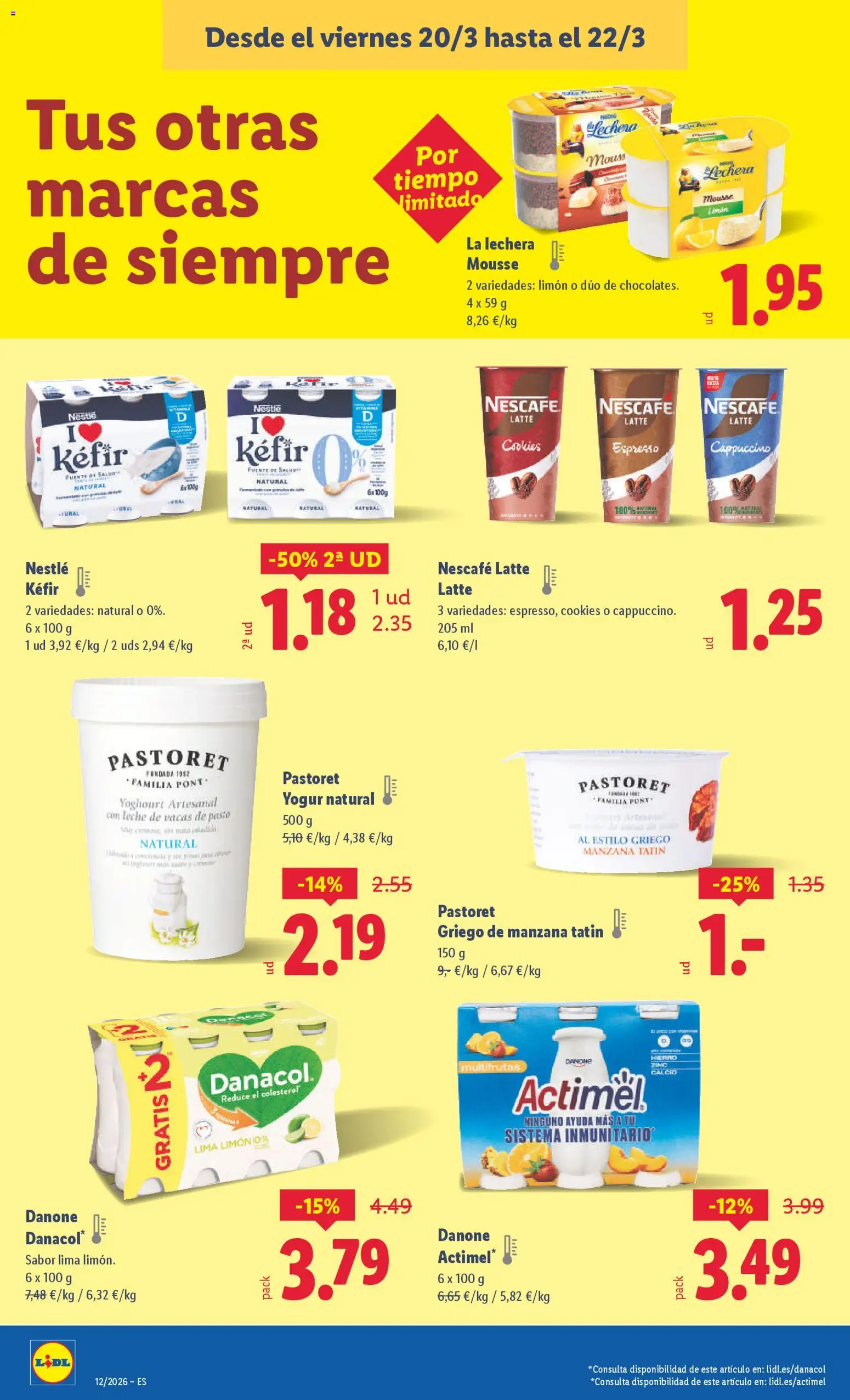 Lidl folleto │ válido desde el 16.03.2026 | Página: 38 | Productos: Lima, Mousse, Leche, Manzana