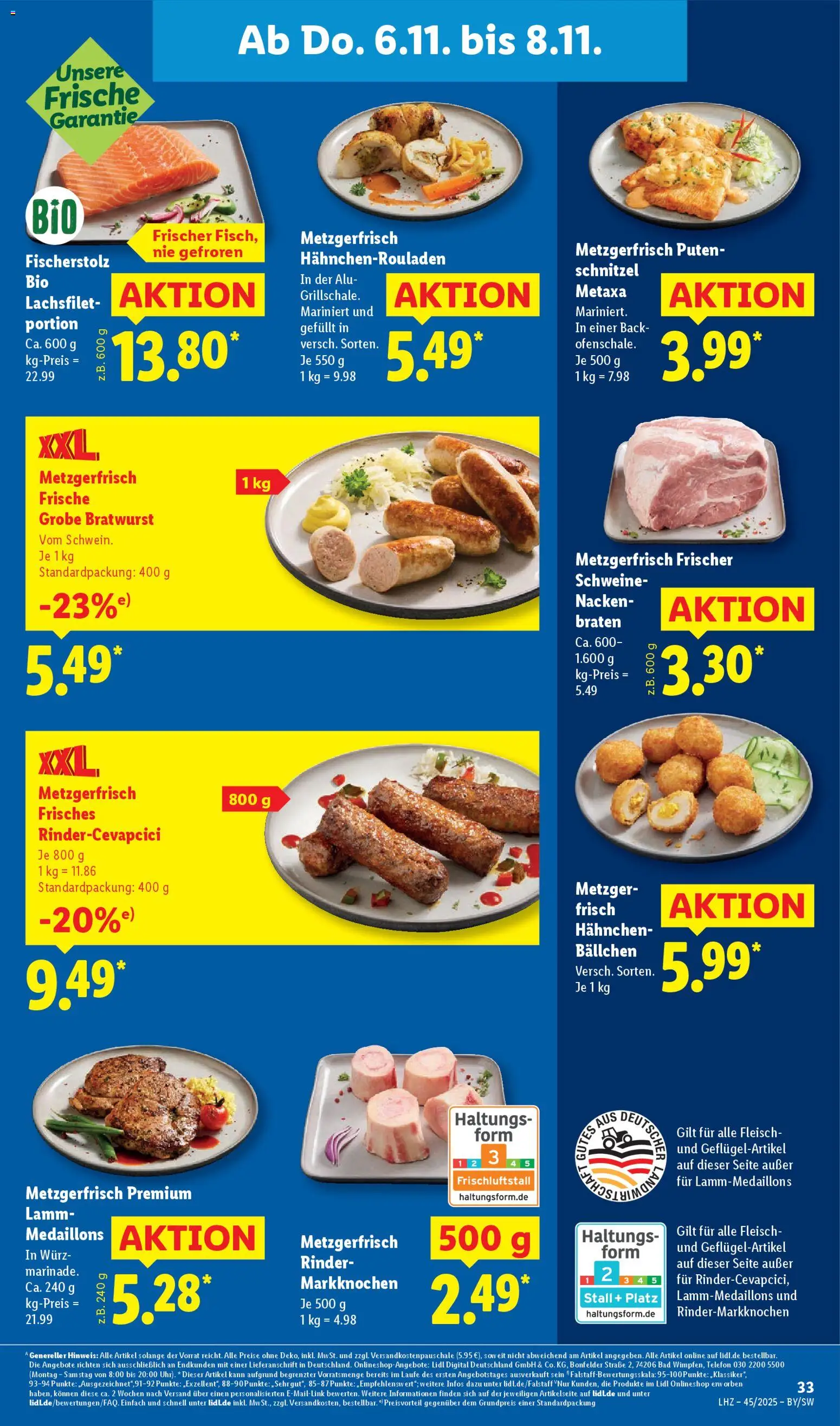 Lidl Prospekt Uffenheim – gültig ab 03.11.2025 | Seite: 57 | Produkte: Hahnchen, Bad, Schnitzel, Metaxa