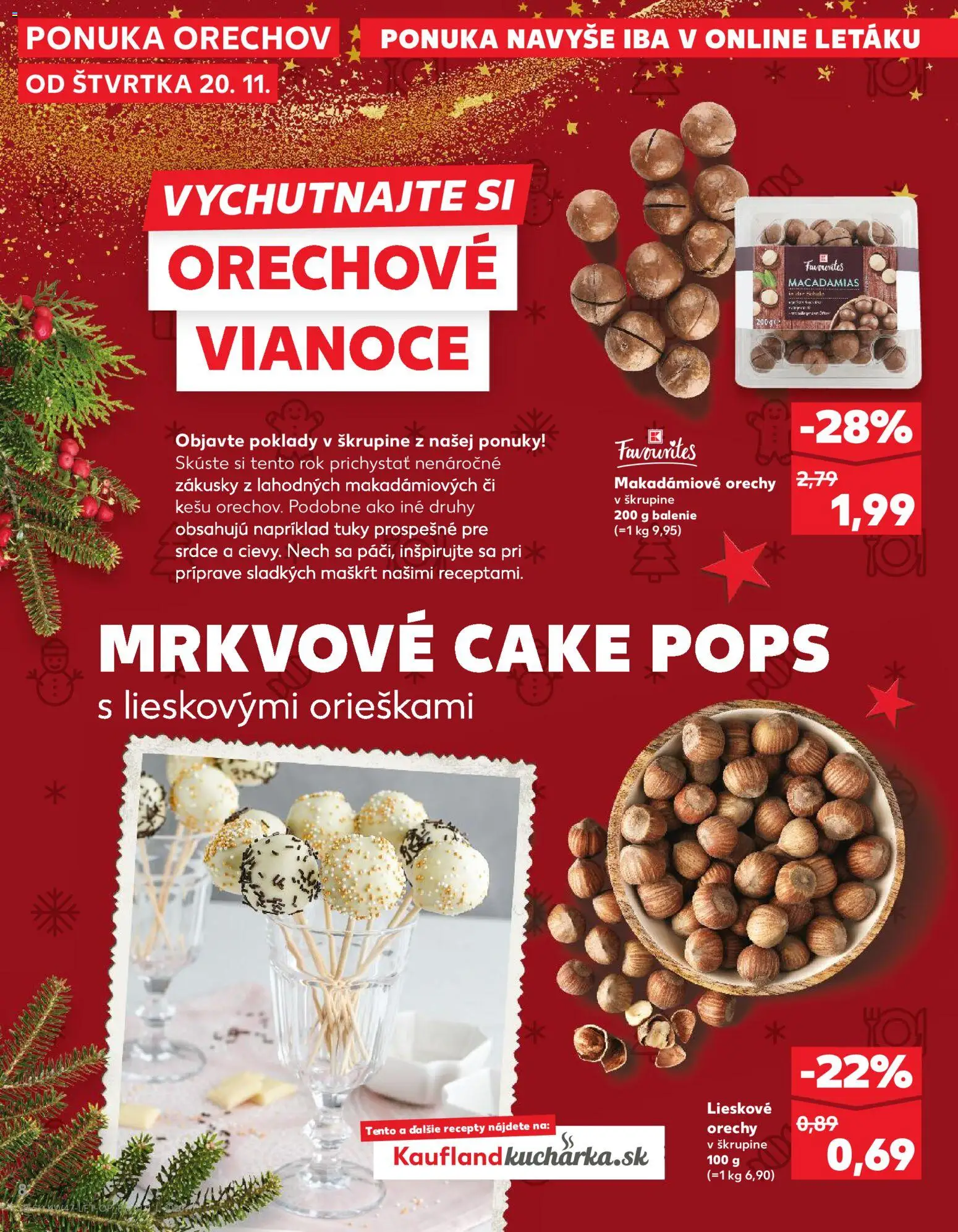 Nové Kaufland akcie – leták je platný od 20.11.2025 | Strana: 8 | Produkty: Orechy