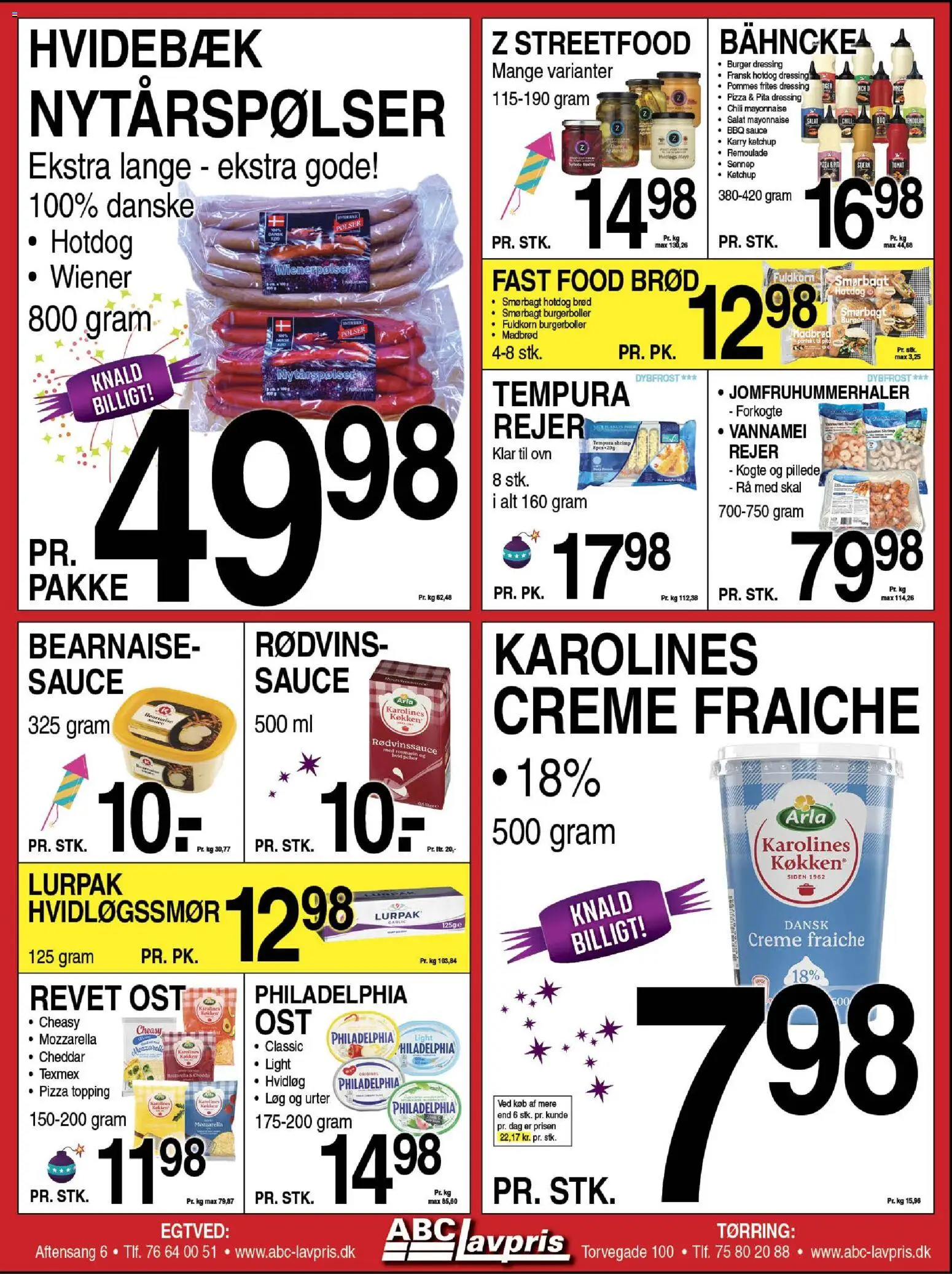 Abc Lavpris tilbudsavis – gyldig fra 24.12.2025 | Side: 6 | Produkter: Cheddar, Hvidløg, Sennep, Rejer