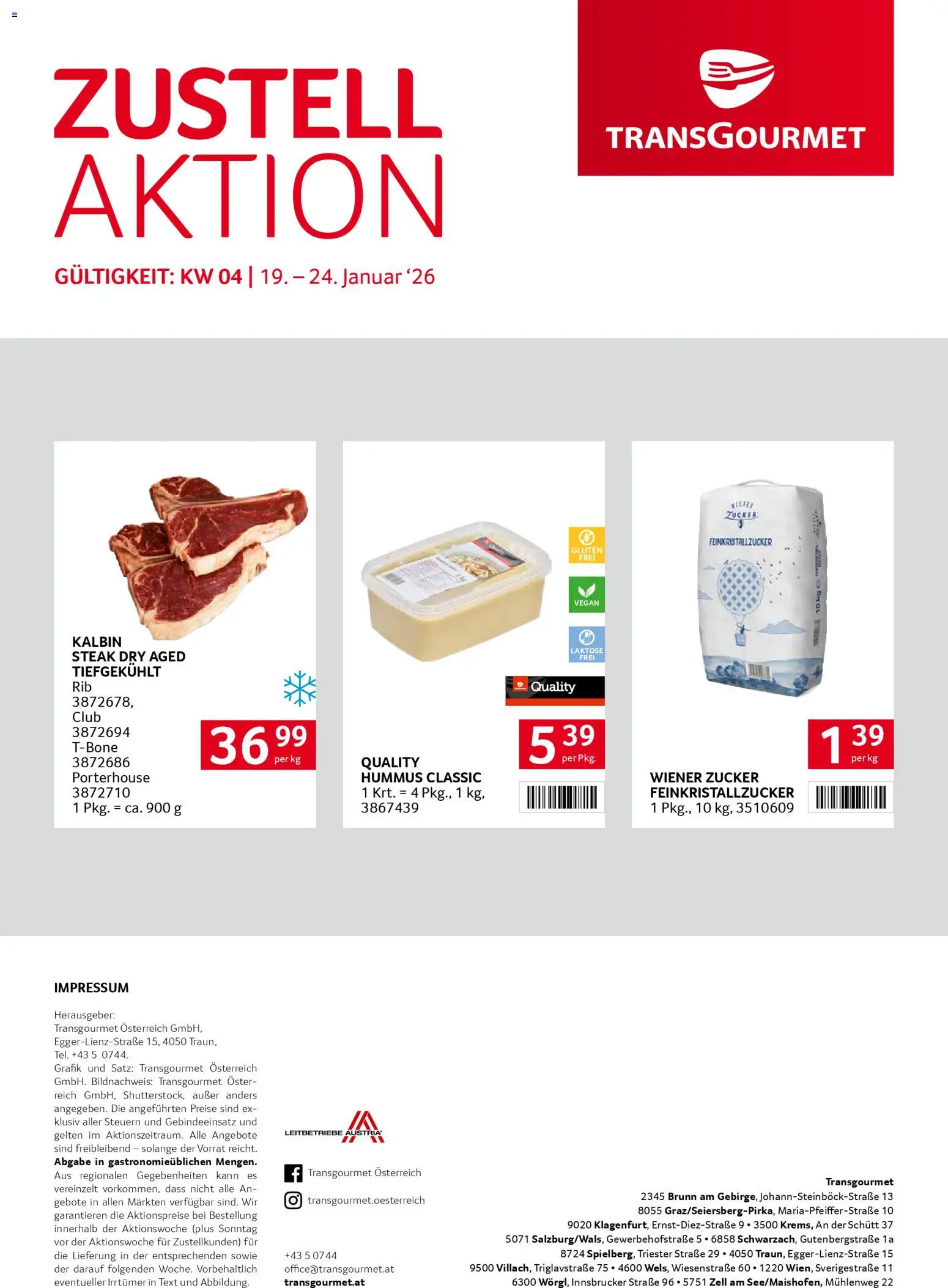 Transgourmet Zustellaktion gültig ab 19.01.2026 | Seite: 28 | Produkte: Zucker