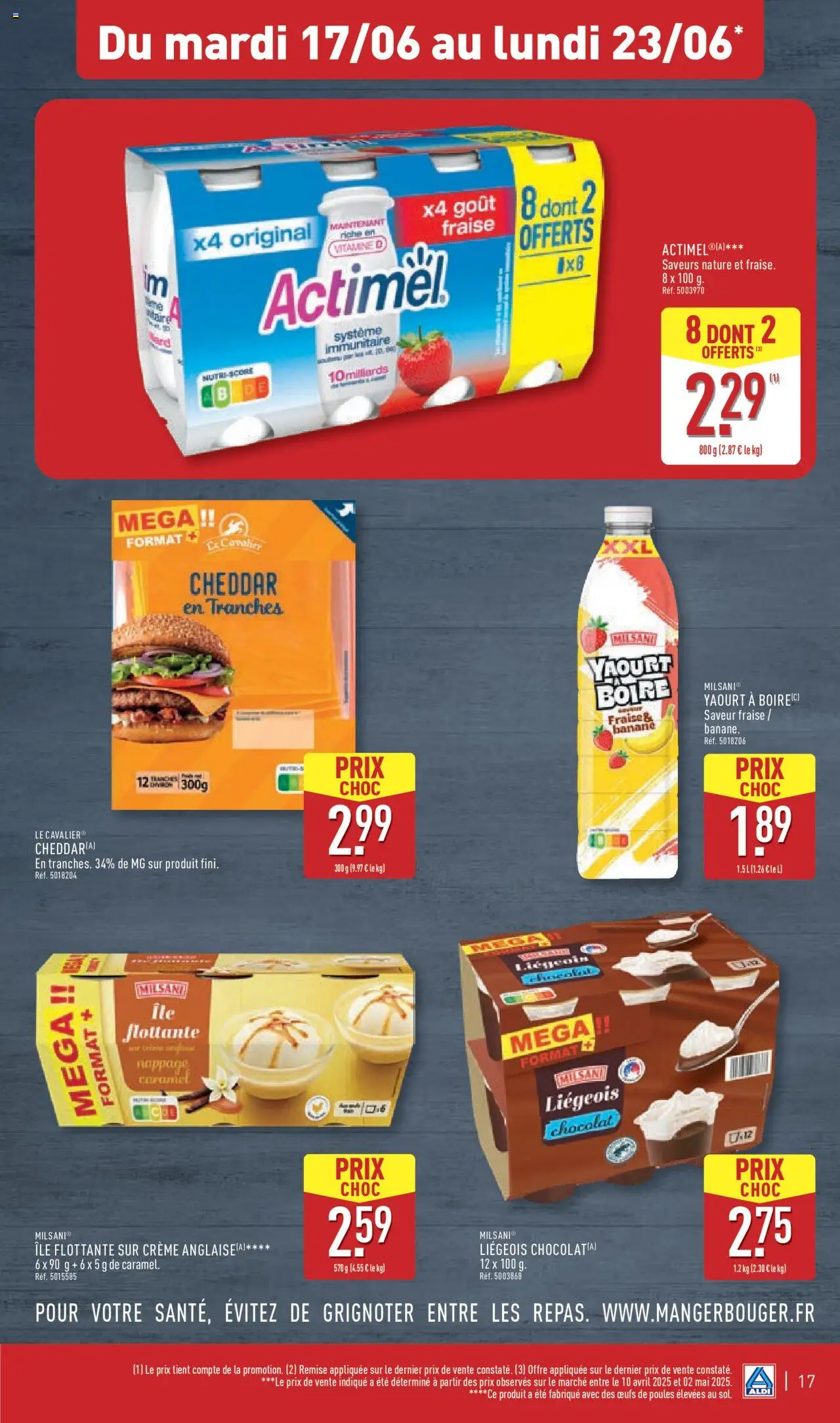  | Page: 20 | Produits: Fraise, Yaourt à boire, Banane, Crème