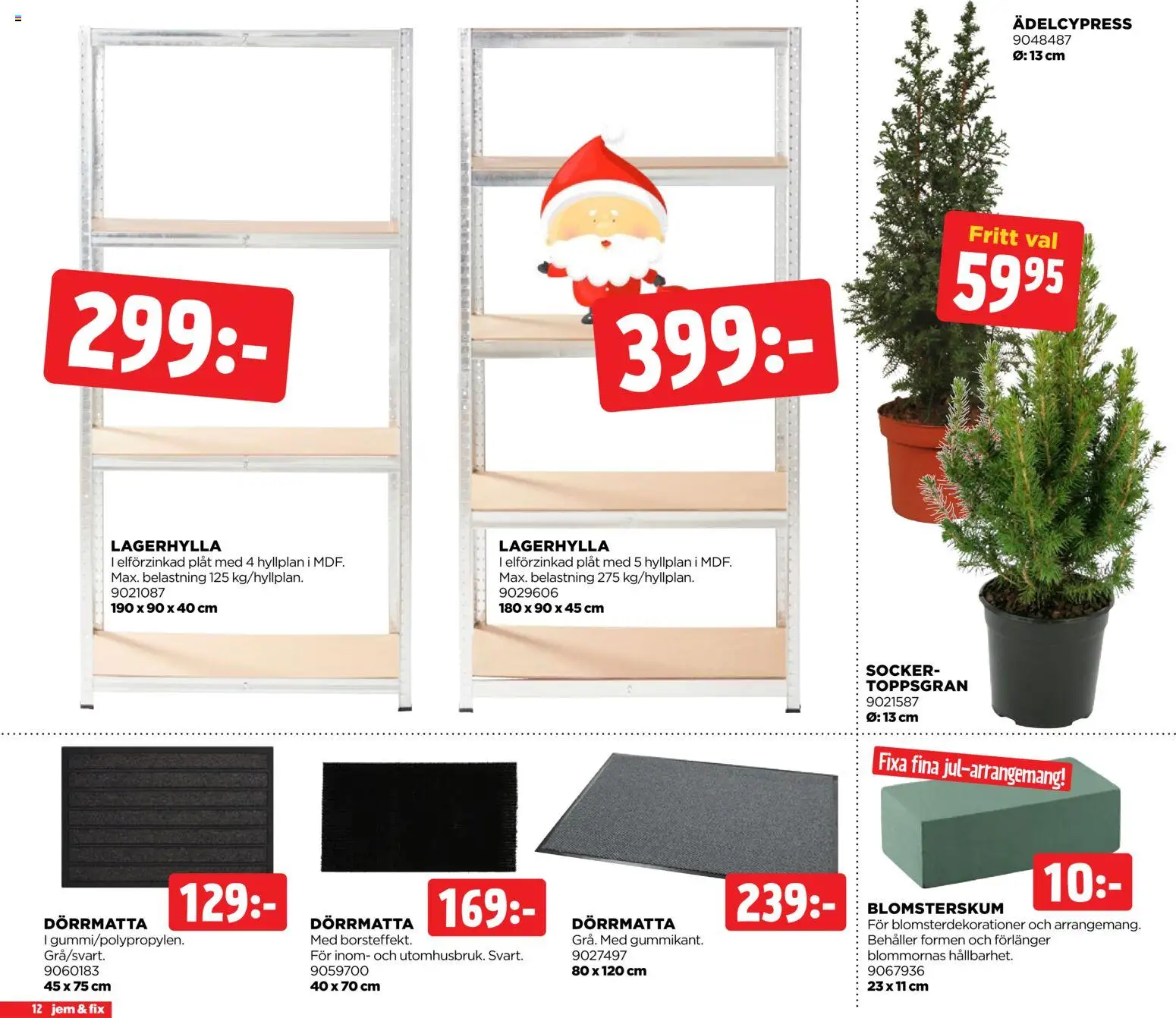 Jem & Fix reklamblad aktuell från 16.11.2025 | Sida: 12 | Produkter: Dörrmatta