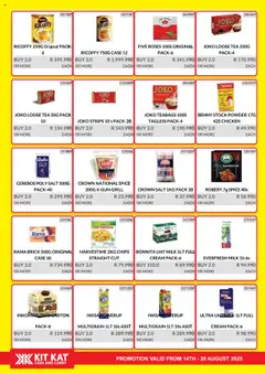KIT KAT Cash & Carry - Weekly Traders Special │ valid from 14.08.2025 | Page: 12 | Products: Case, Table, Milk, Powder