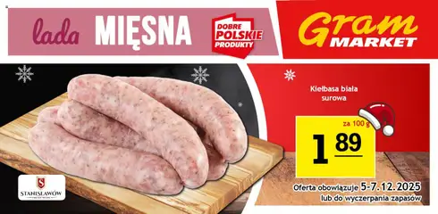 Pogląd oferty "Gram Market Gazetka - Lada Mięsna" - ważna od 03.12.2025