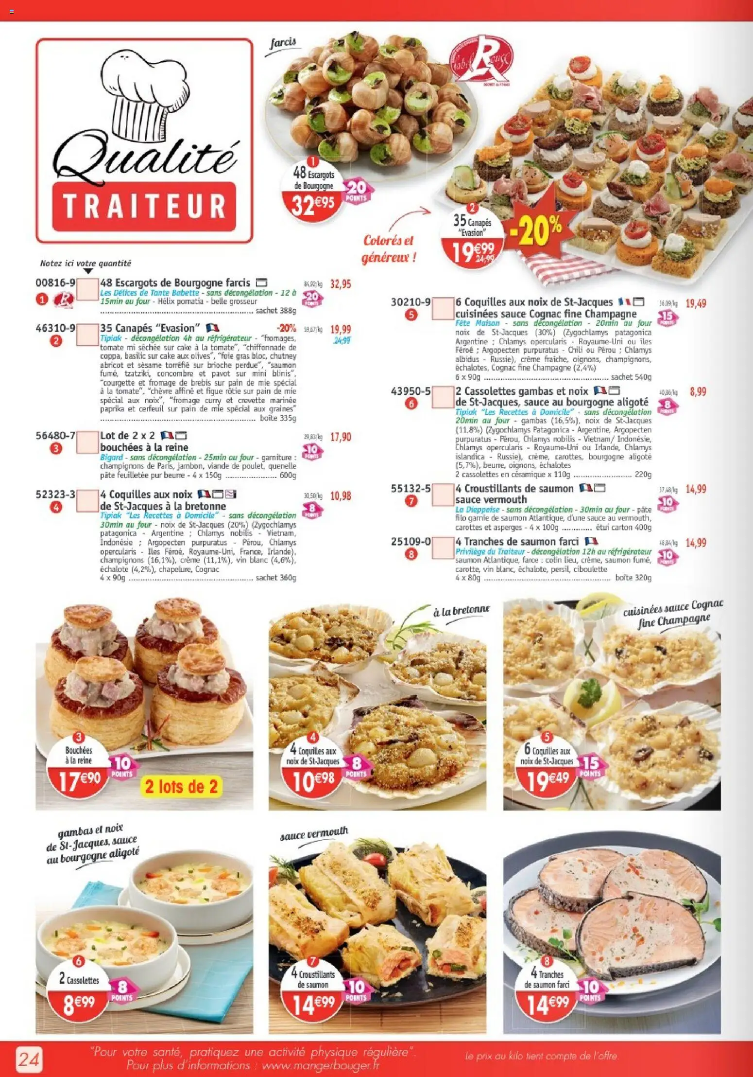 {H1} | Page: 24 | Produits: Abricot, Carottes, Pâte feuilletée, Pain de mie