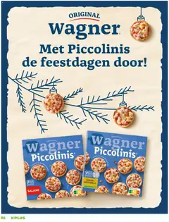 Wagner Piccolinis Salami, knusprig kross & perfekt zum Teilen, 9 Stück/Stuks/Pieces - Voorbeeld van een folder van Plus, geldig van 29.11.2025 | Pagina: 86