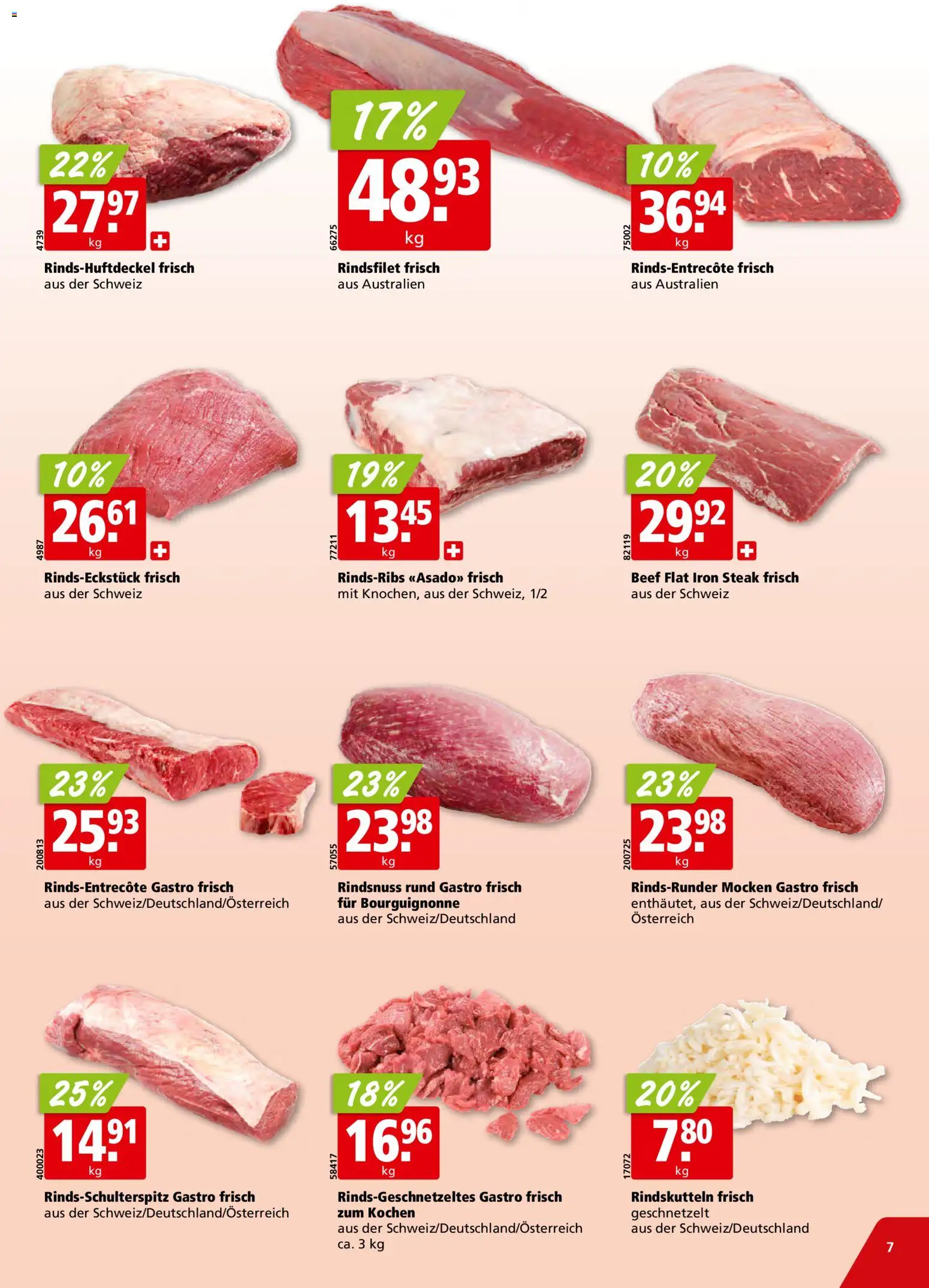 Aligro Aktionen Schlieren, Gossau SG, Frauenfeld, Rapperswil-Jona, Sargans, Bern, Brüttisellen, Pratteln, Emmen, Spreitenbach – gültig ab 05.01.2026 | Seite: 7