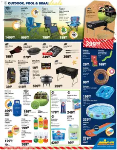 MICA specials catalogue – valid from 09.12.2025 | Page: 3 | Products: Umbrella, Chair, Enamel, Water