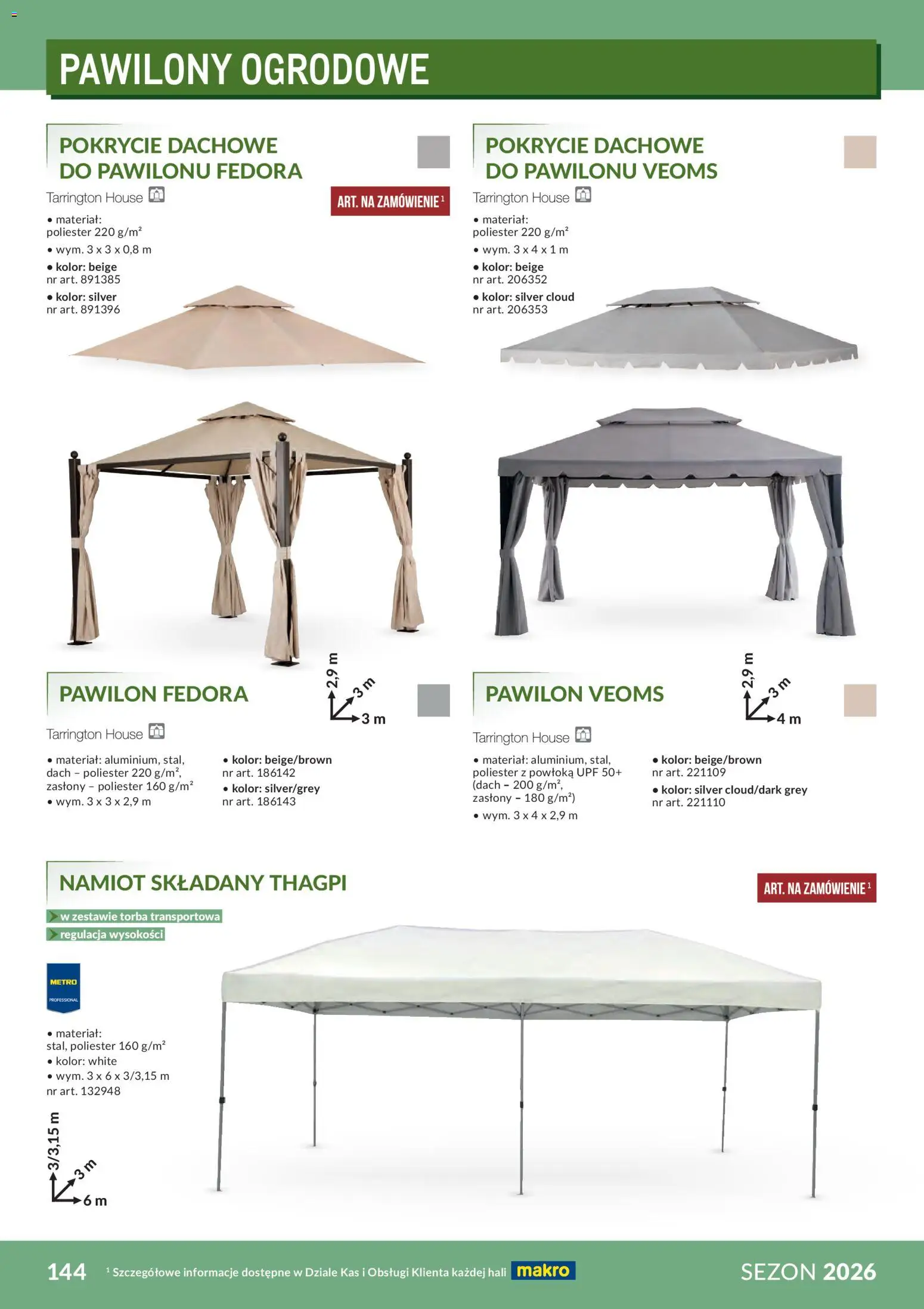 Makro Gazetka - Profesjonalna Gastronomia od 01.02.2026 | Strona: 144 | Produkty: Torba, Zasłony