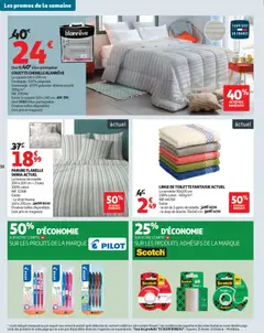 Auchan folder / publicité - Voorbeeld van een folder van Auchan, geldig van 09.12.2025 | Pagina: 60 | Producten: La, Bureau, Douche, Velours