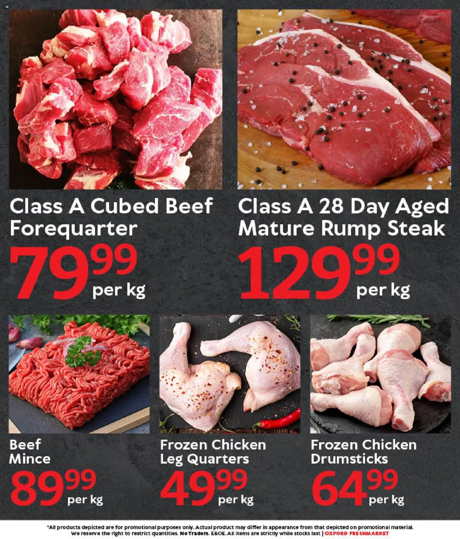 New Oxford Freshmarket catalogue – valid from 14.03.2026 | Page: 4 | Products: Steak, Chicken, Beef